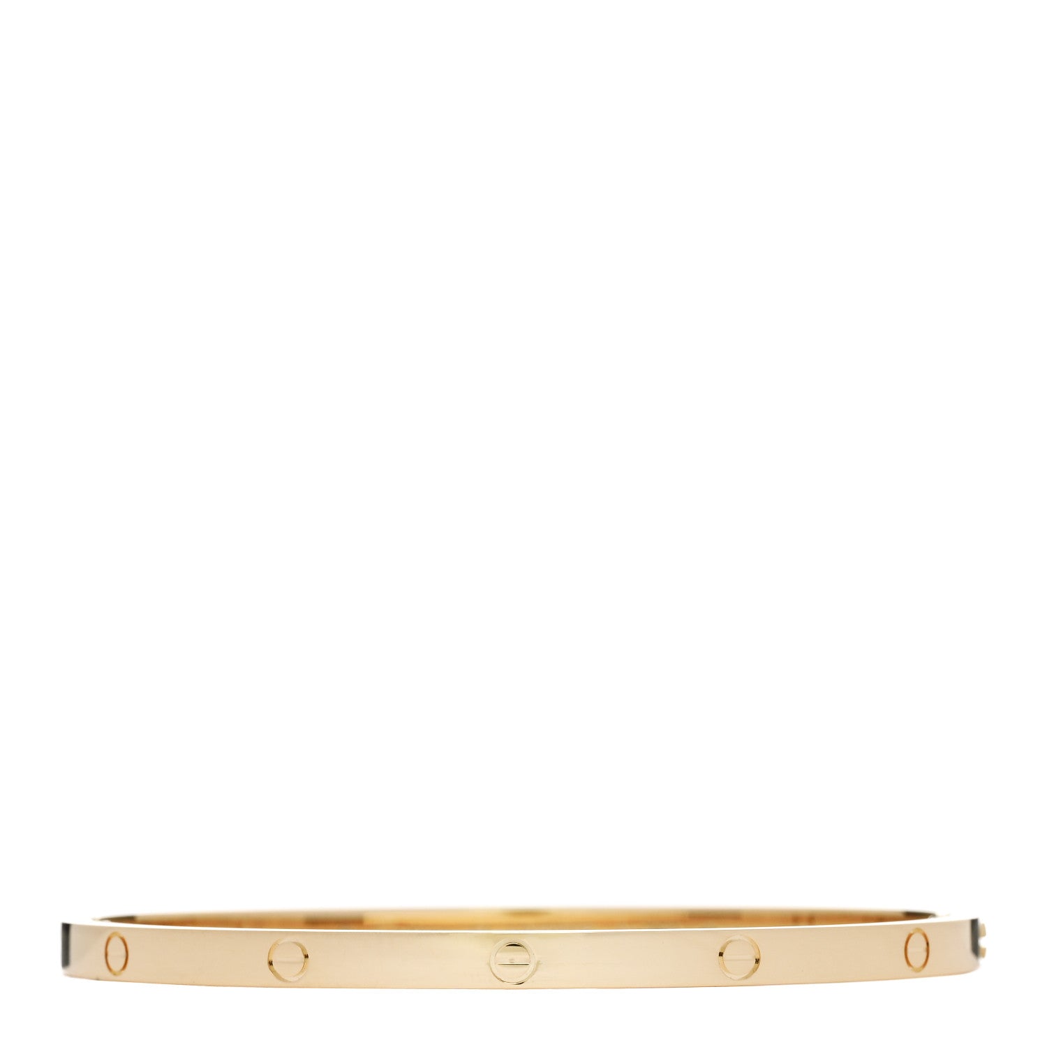 18K Yellow Gold Small LOVE Bracelet 17