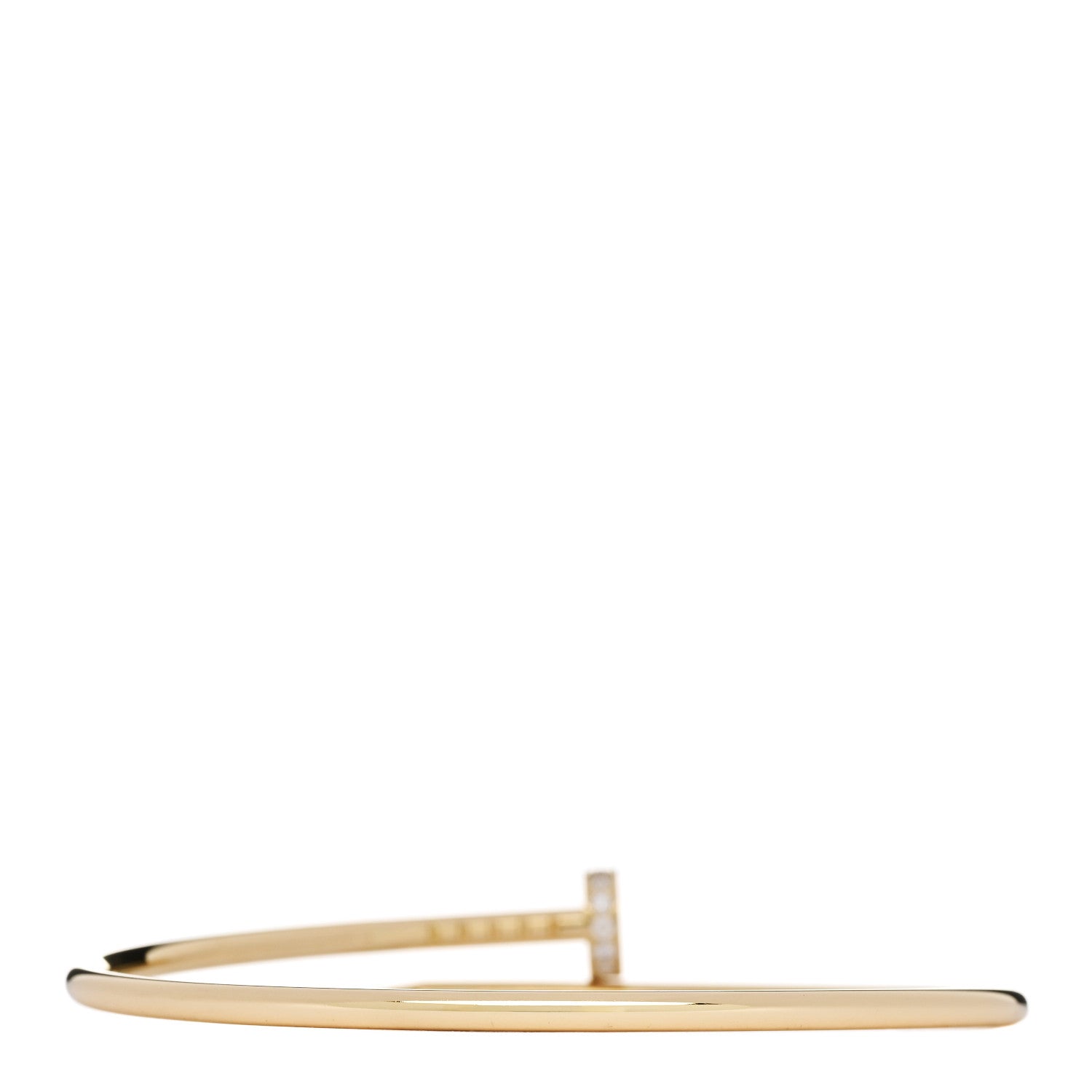 18K Yellow Gold Diamond Small Juste Un Clou Bracelet 16 — view 2
