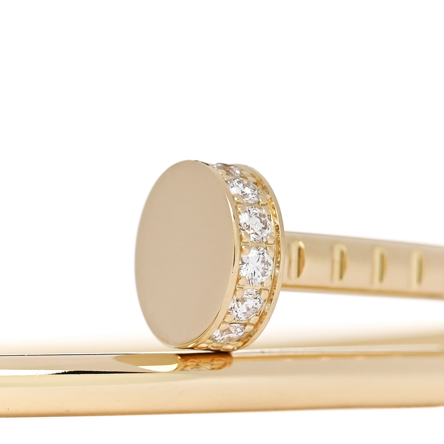 18K Yellow Gold Diamond Small Juste Un Clou Bracelet 16 — view 3