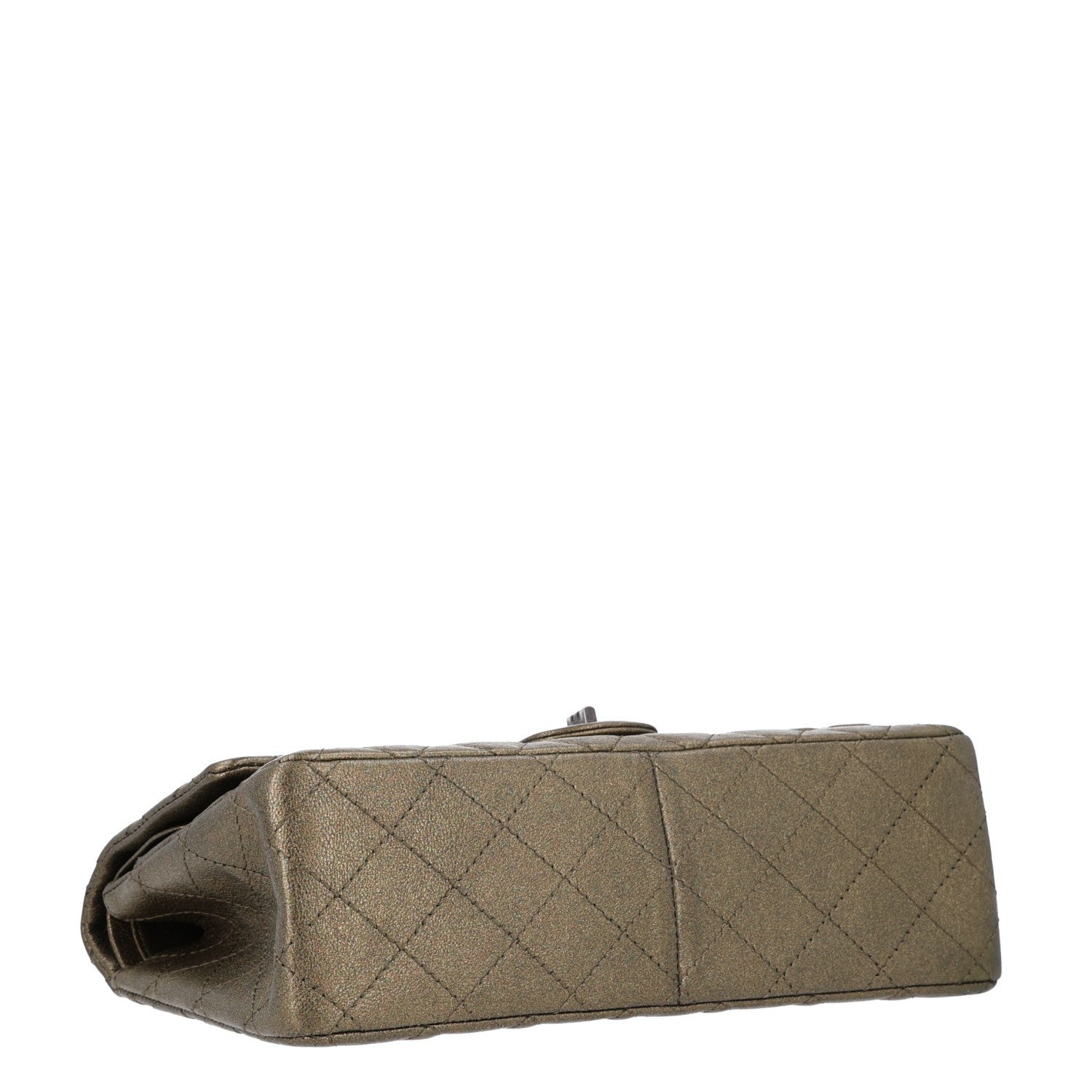 Metallic Calfskin Quilted 2.55 Reissue 226 Flap Green — view 4