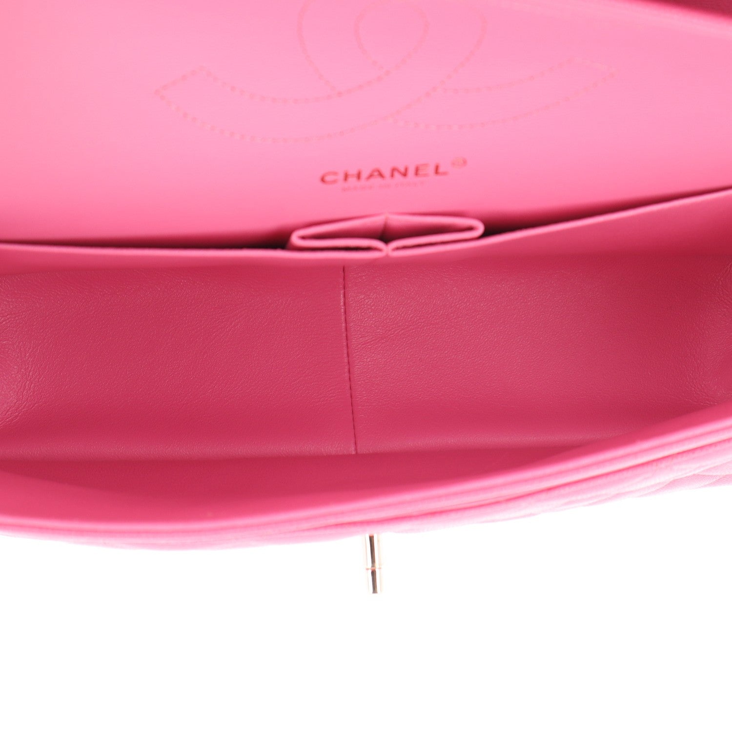 Caviar Quilted Jumbo Double Flap Pink — view 5