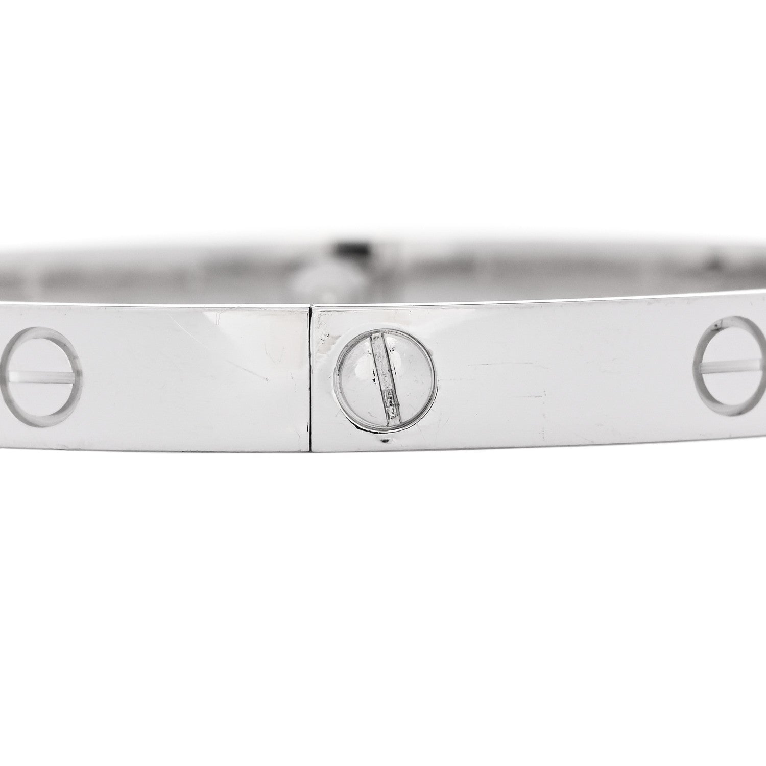 18K White Gold 4 Diamond Love Bracelet 19 — view 4