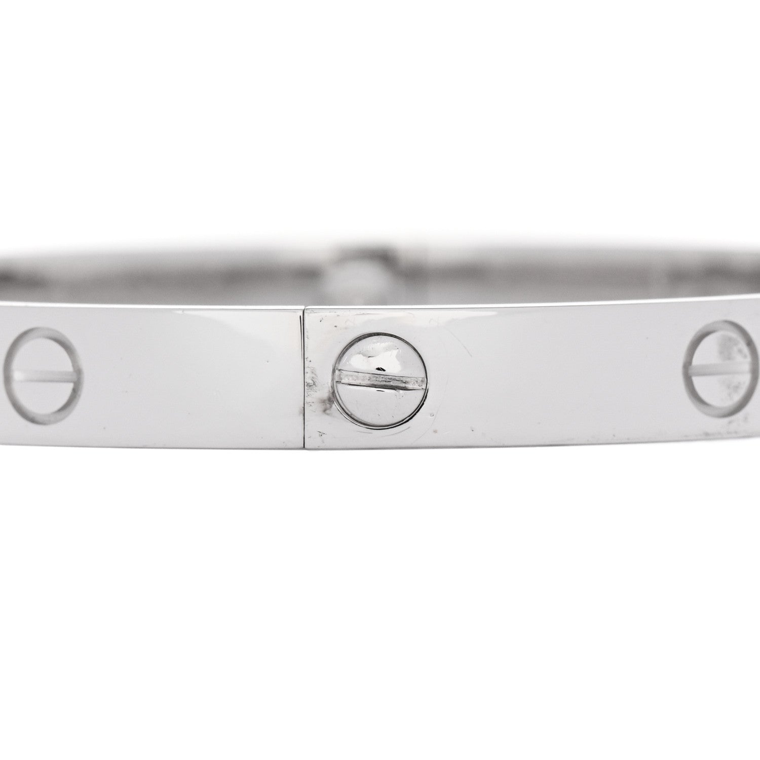 18K White Gold 4 Diamond Love Bracelet 19 — view 5