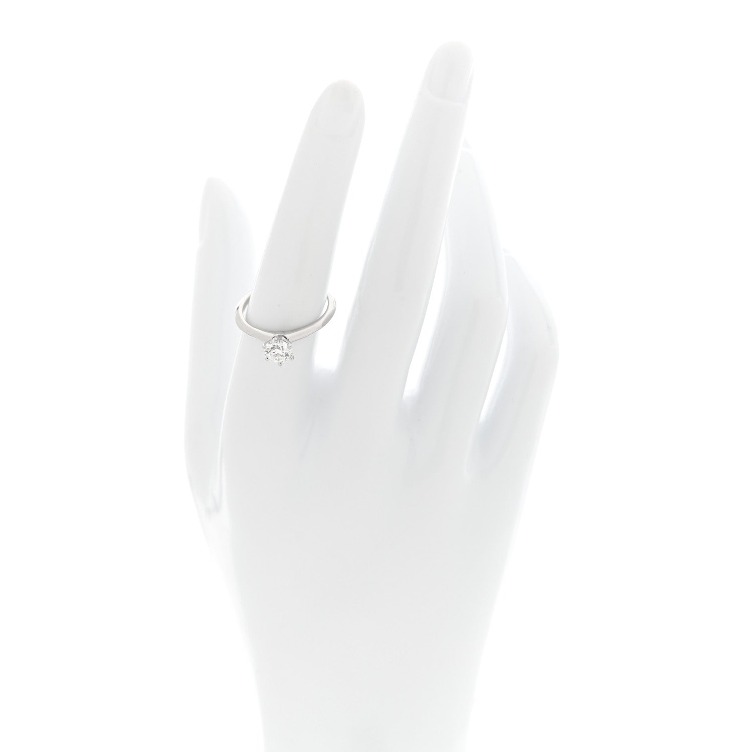Platinum Diamond .75ct Solitaire Engagement Ring 54 7 — view 2