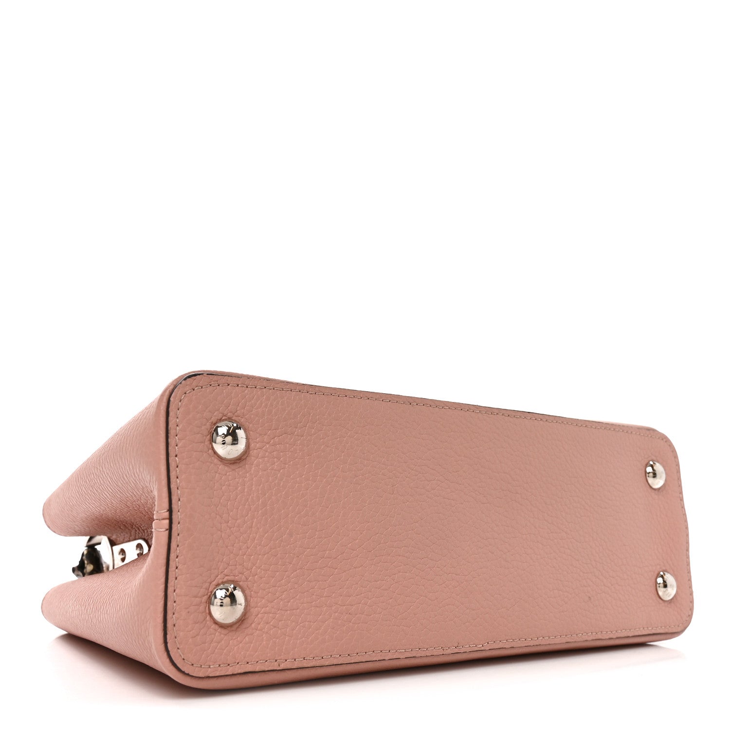 Taurillon Snakeskin Capucines PM Magnolia — view 4