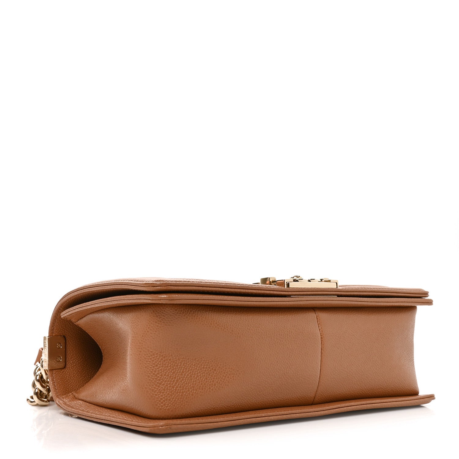 Caviar Quilted Medium Boy Flap Brown — view 4