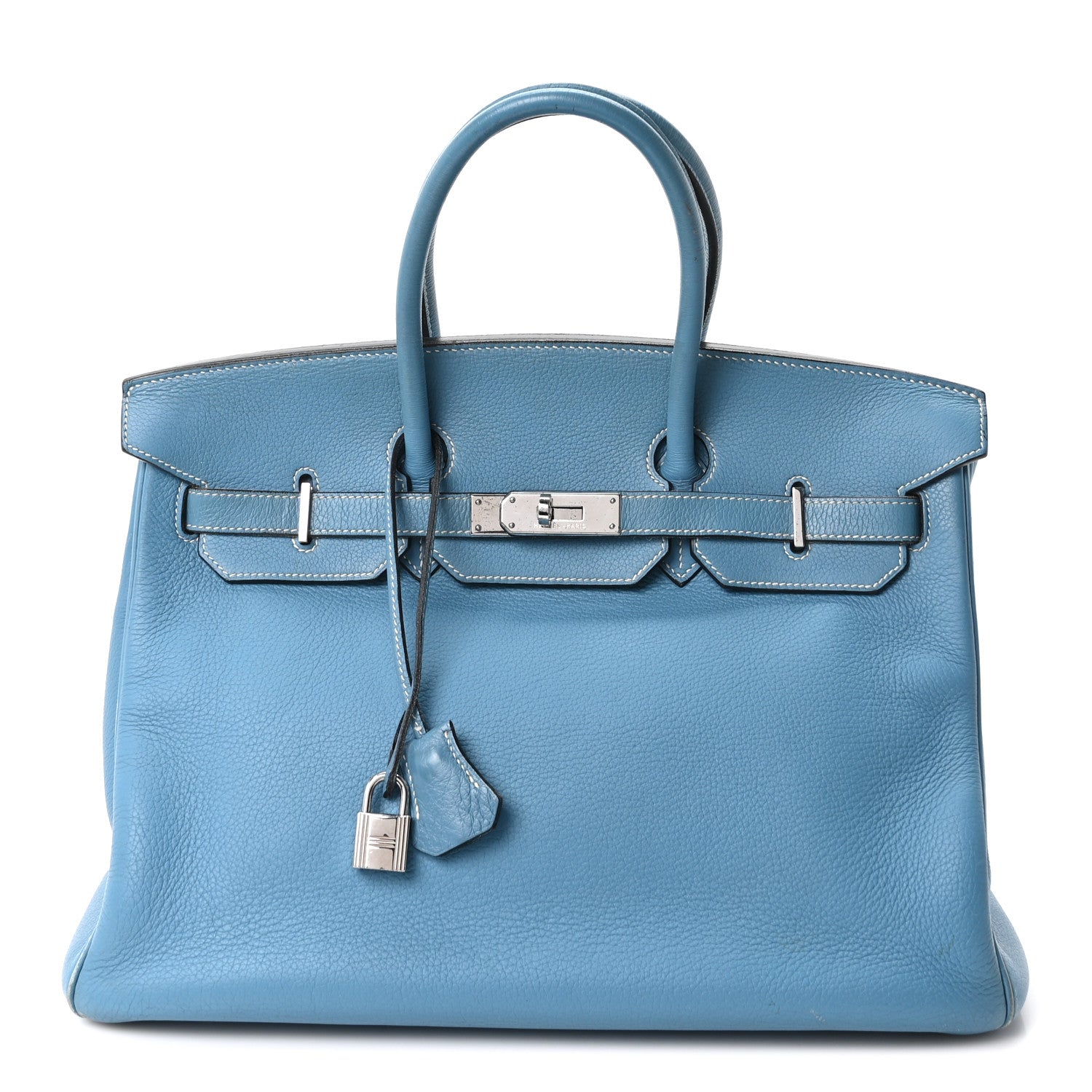 Taurillon Clemence BIRKIN 35 Blue Jean