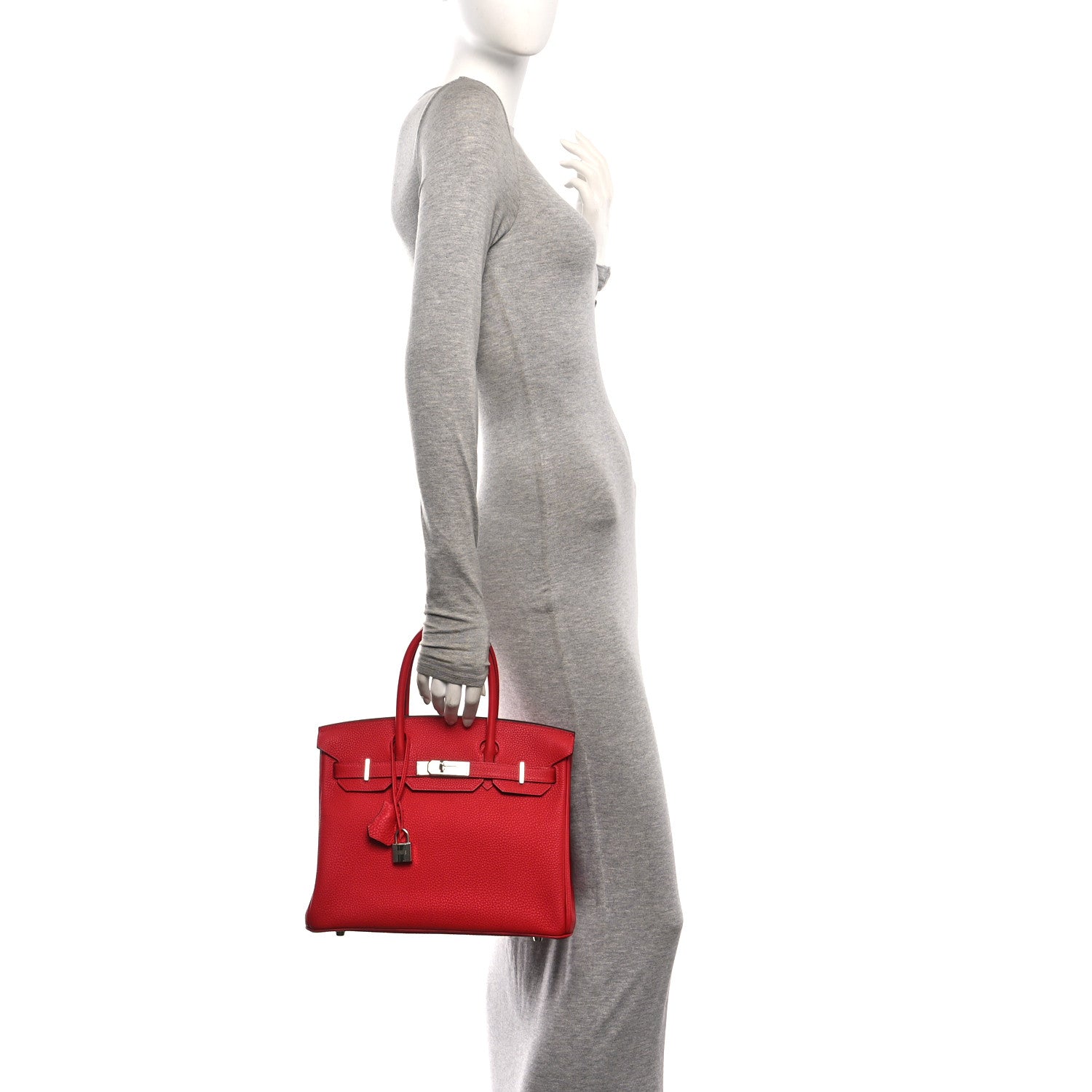 Togo Verso Birkin 30 Rouge Vif Rouge H — view 2