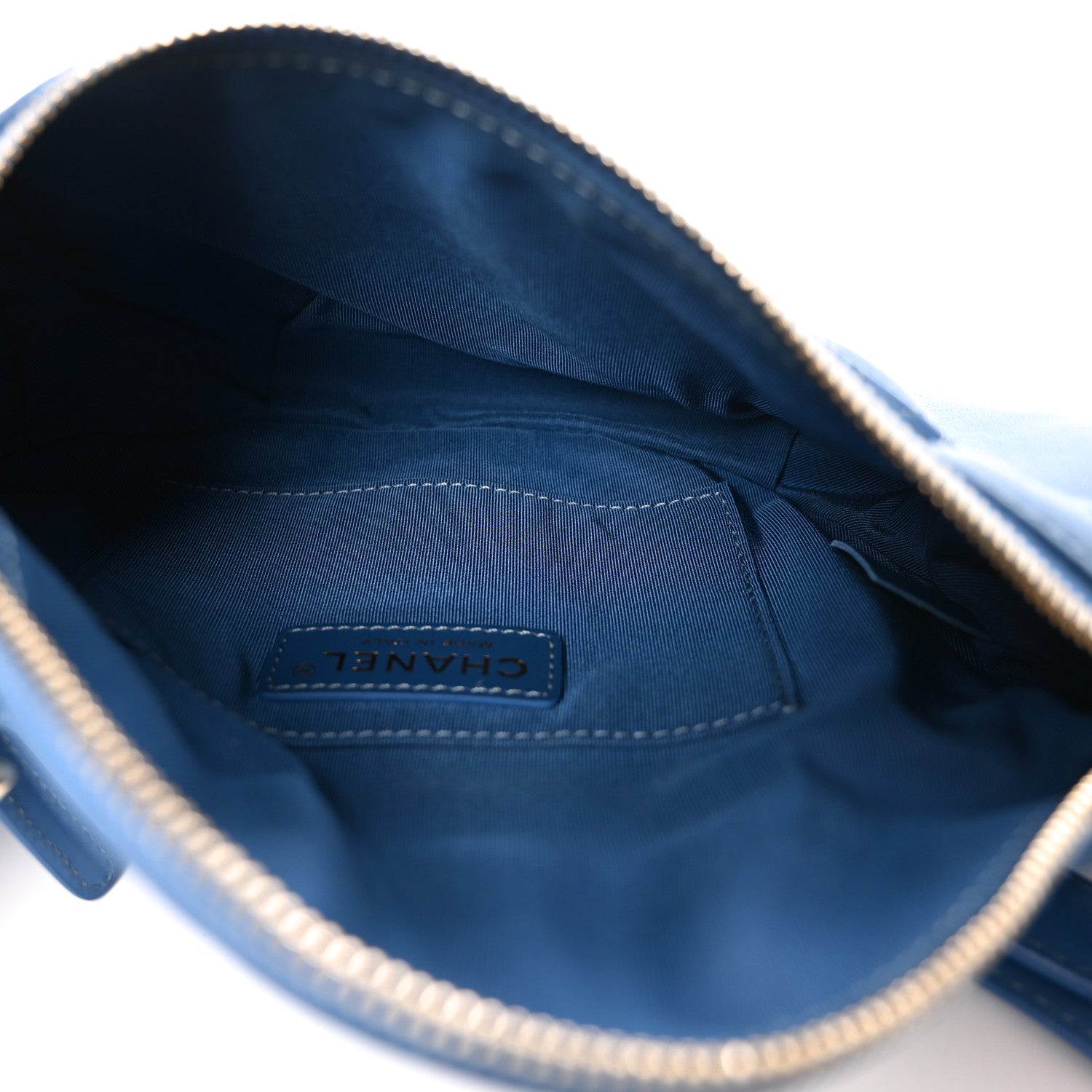 Lambskin Quilted Bi Waist Bag Pack Blue — view 5