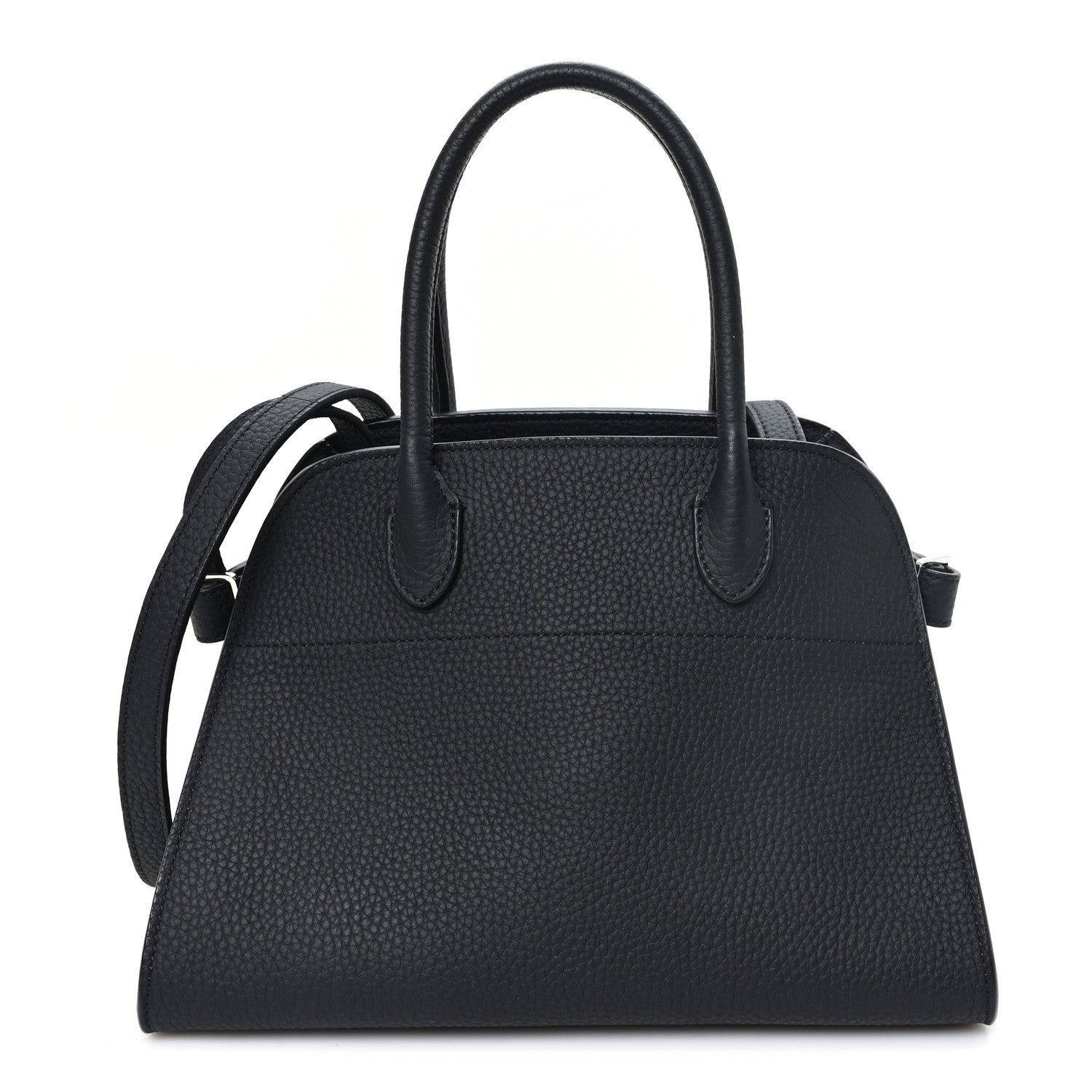 Grained Calfskin Soft Margaux 10 Bag Black