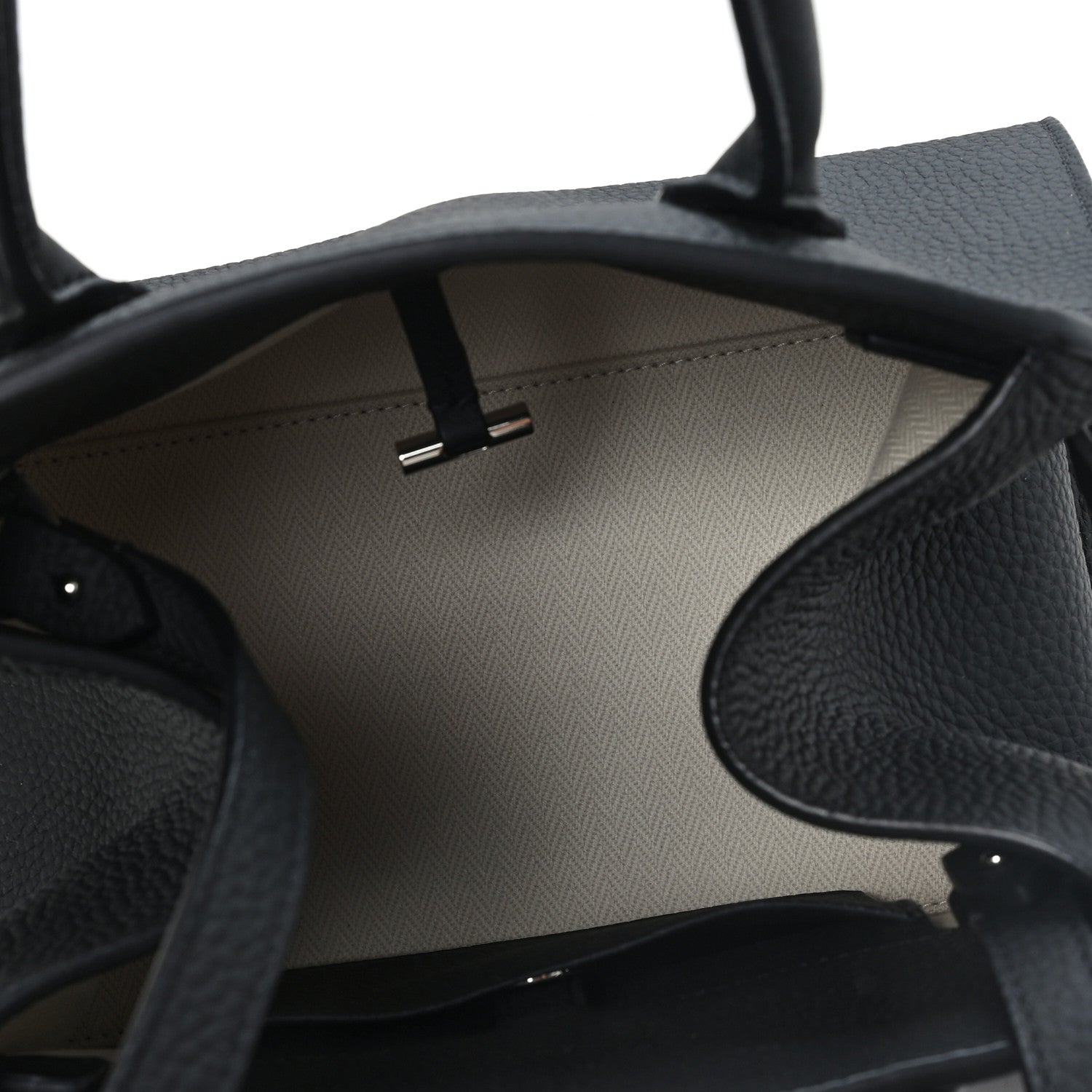 Grained Calfskin Soft Margaux 10 Bag Black — view 5
