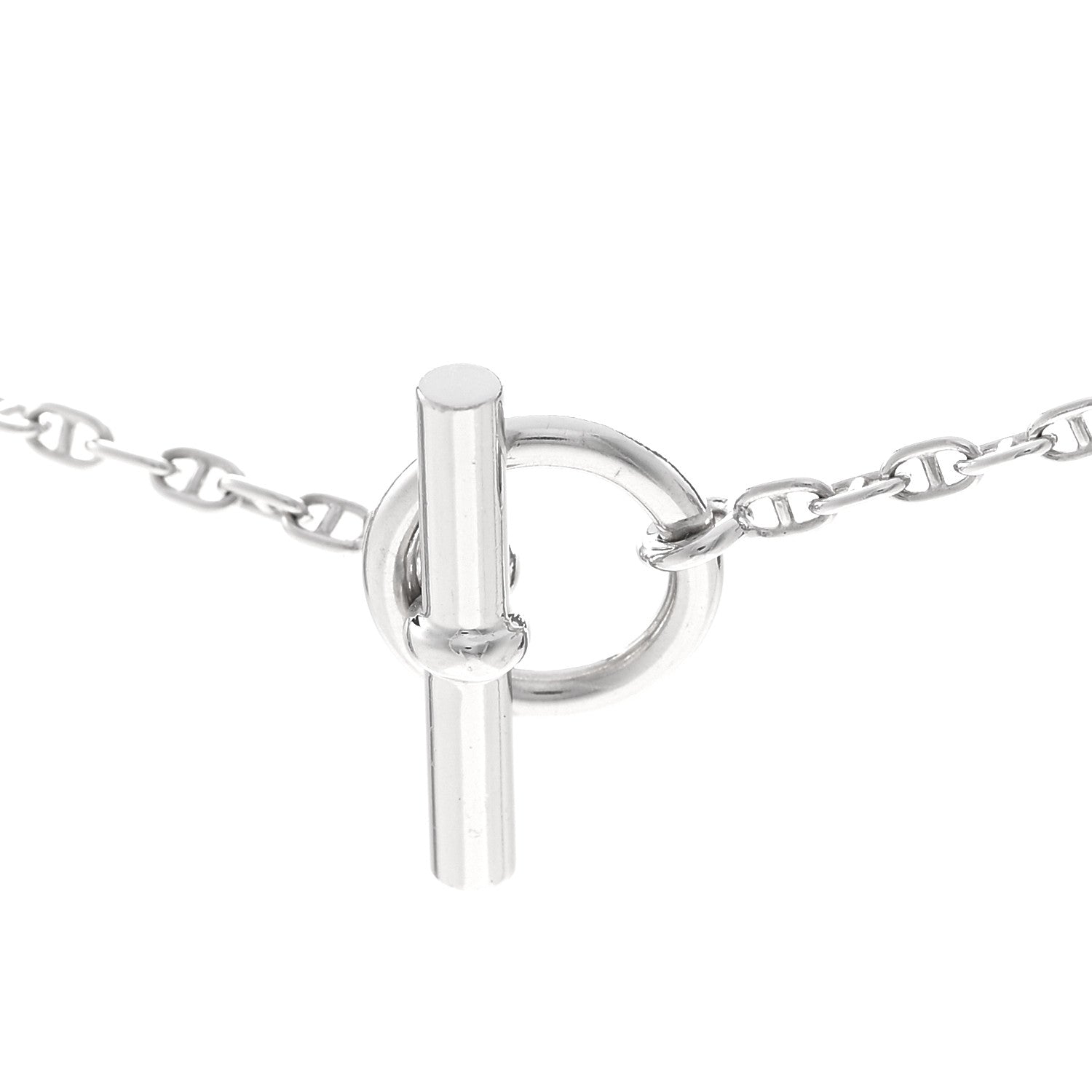 18K White Gold Diamond New Farandole Pendant Necklace ST — view 4