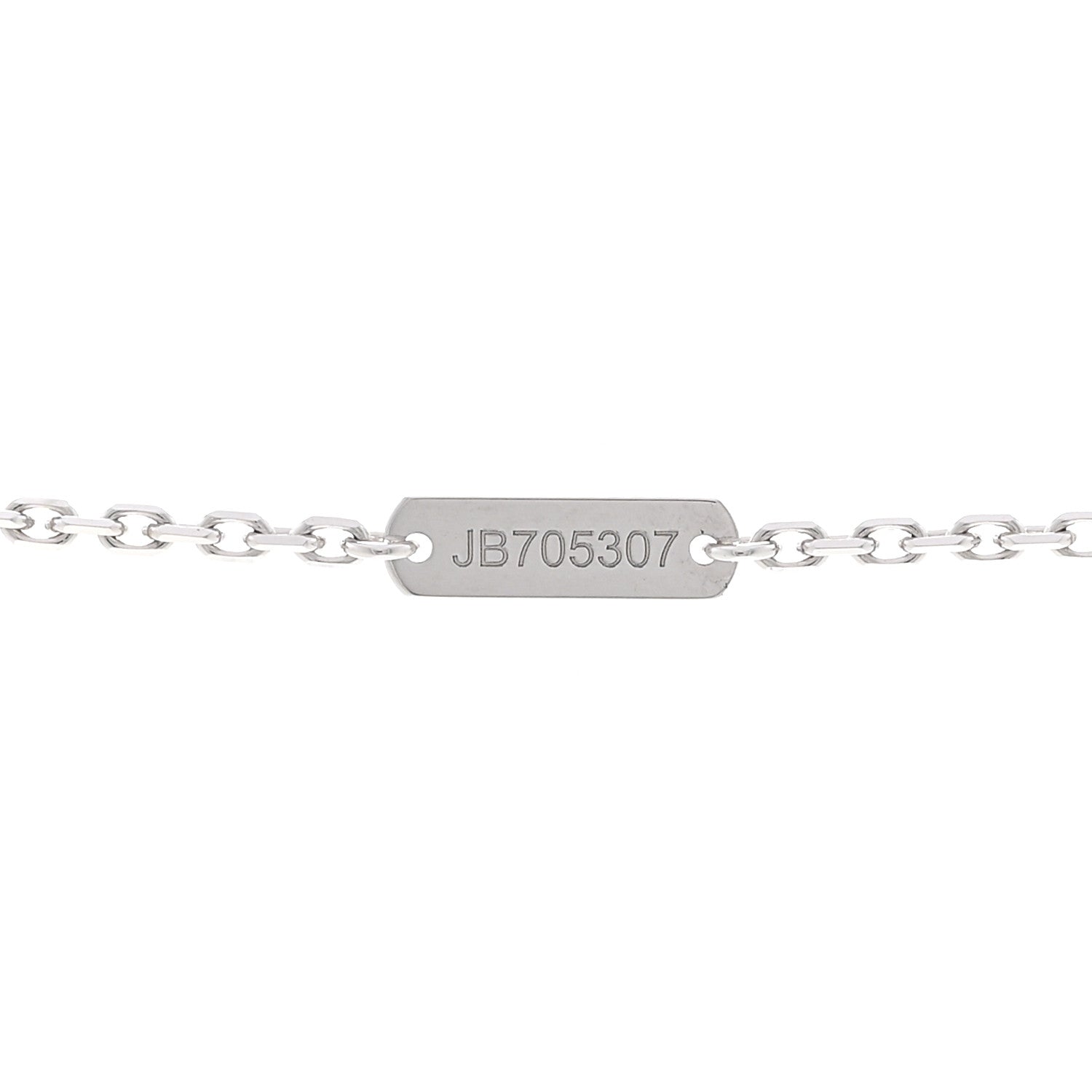 18K White Gold Diamond Small Frivole Pendant Necklace — view 5