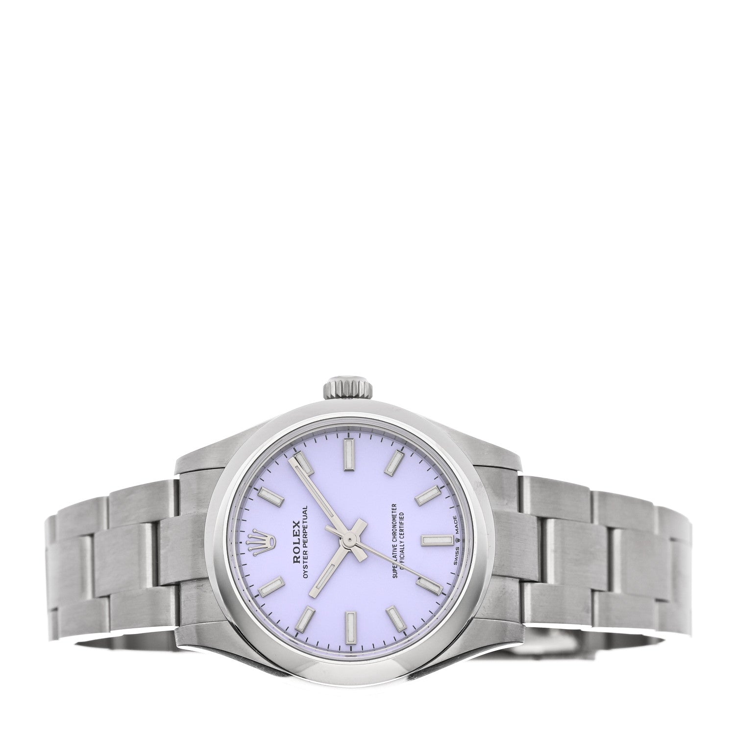 Stainless Steel 31mm Oyster Perpetual Watch Lavender 277200 — view 2