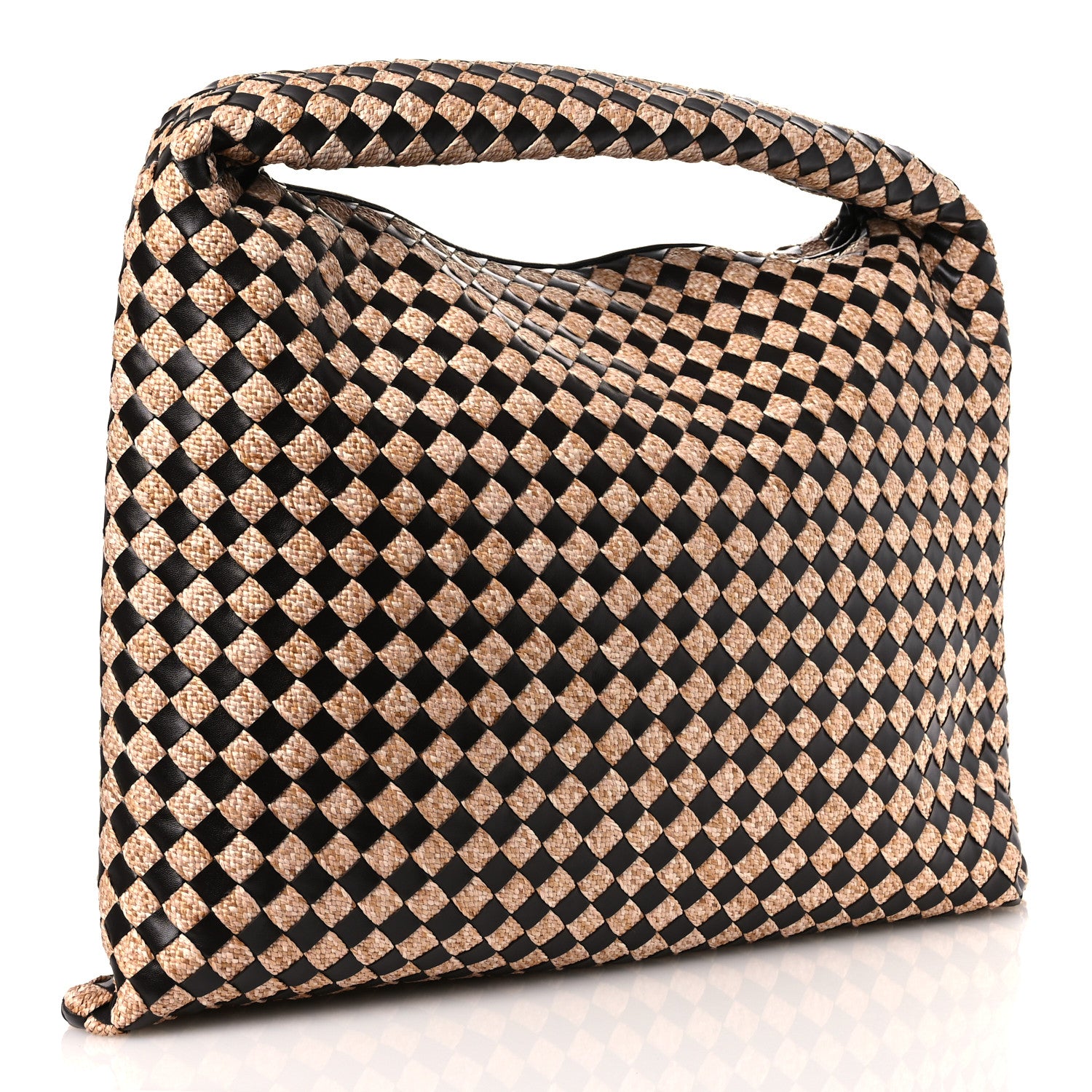Nappa Raffia Intrecciato Large Hop Fondant Natural — view 3