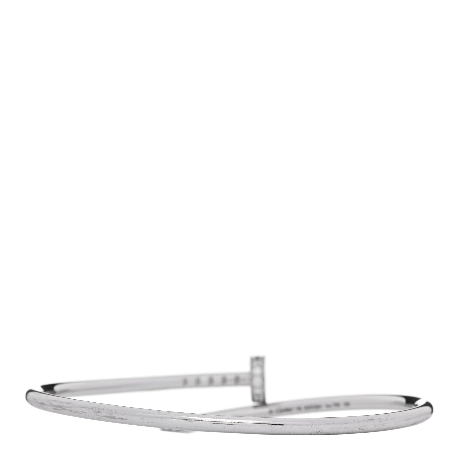 18K White Gold Diamond Small Juste Un Clou Bracelet 16 — view 2