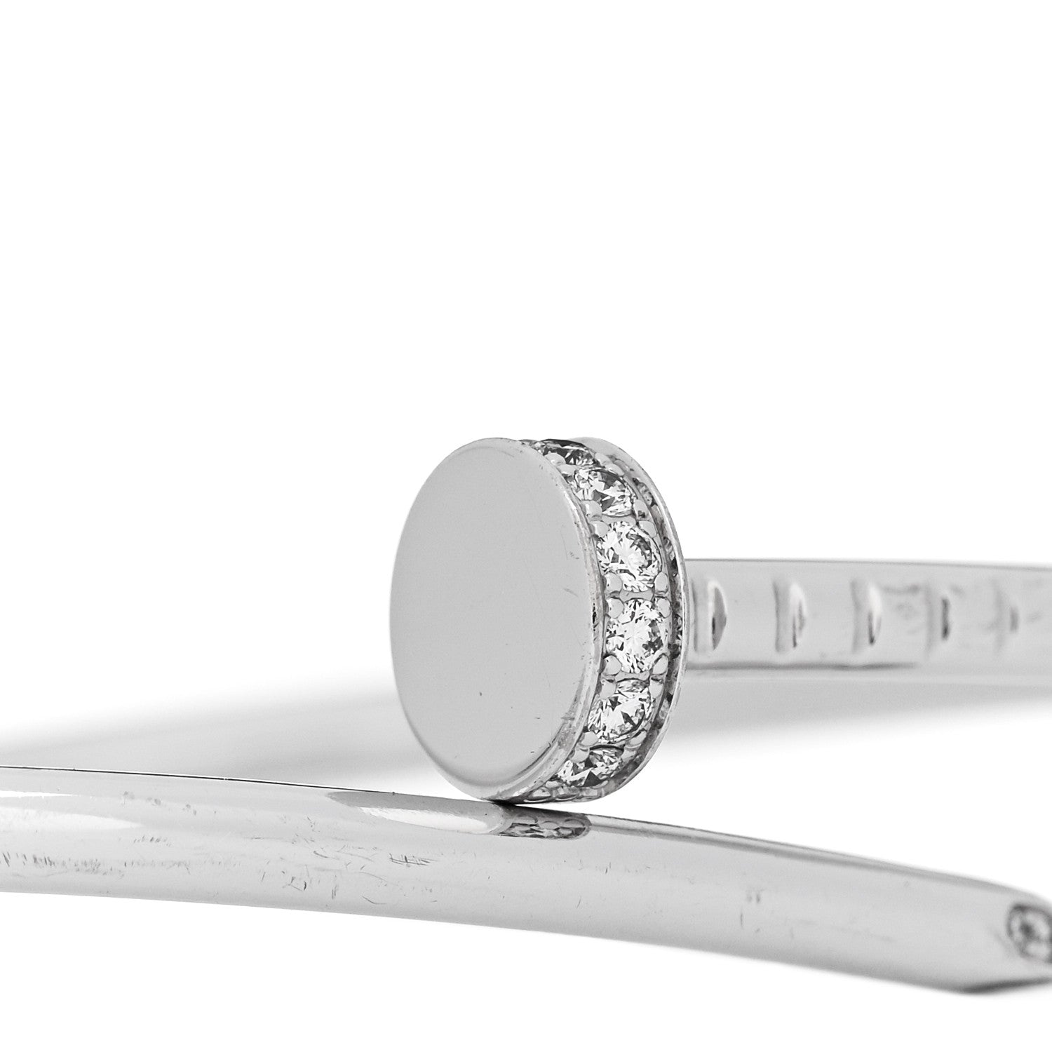 18K White Gold Diamond Small Juste Un Clou Bracelet 16 — view 3