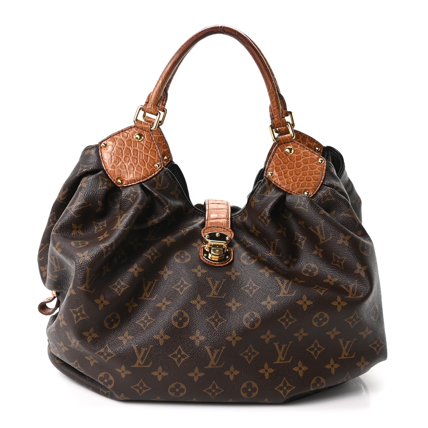 Monogram Alligator Trim Mahina XL