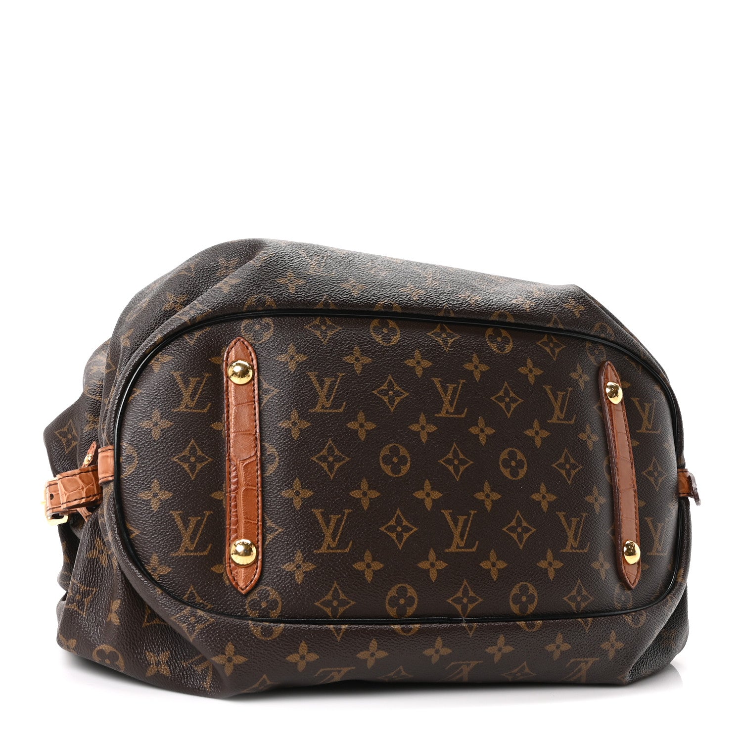 Monogram Alligator Trim Mahina XL — view 5