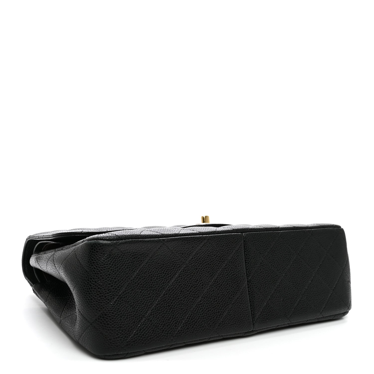 Caviar Quilted Jumbo Double Flap Black — view 4