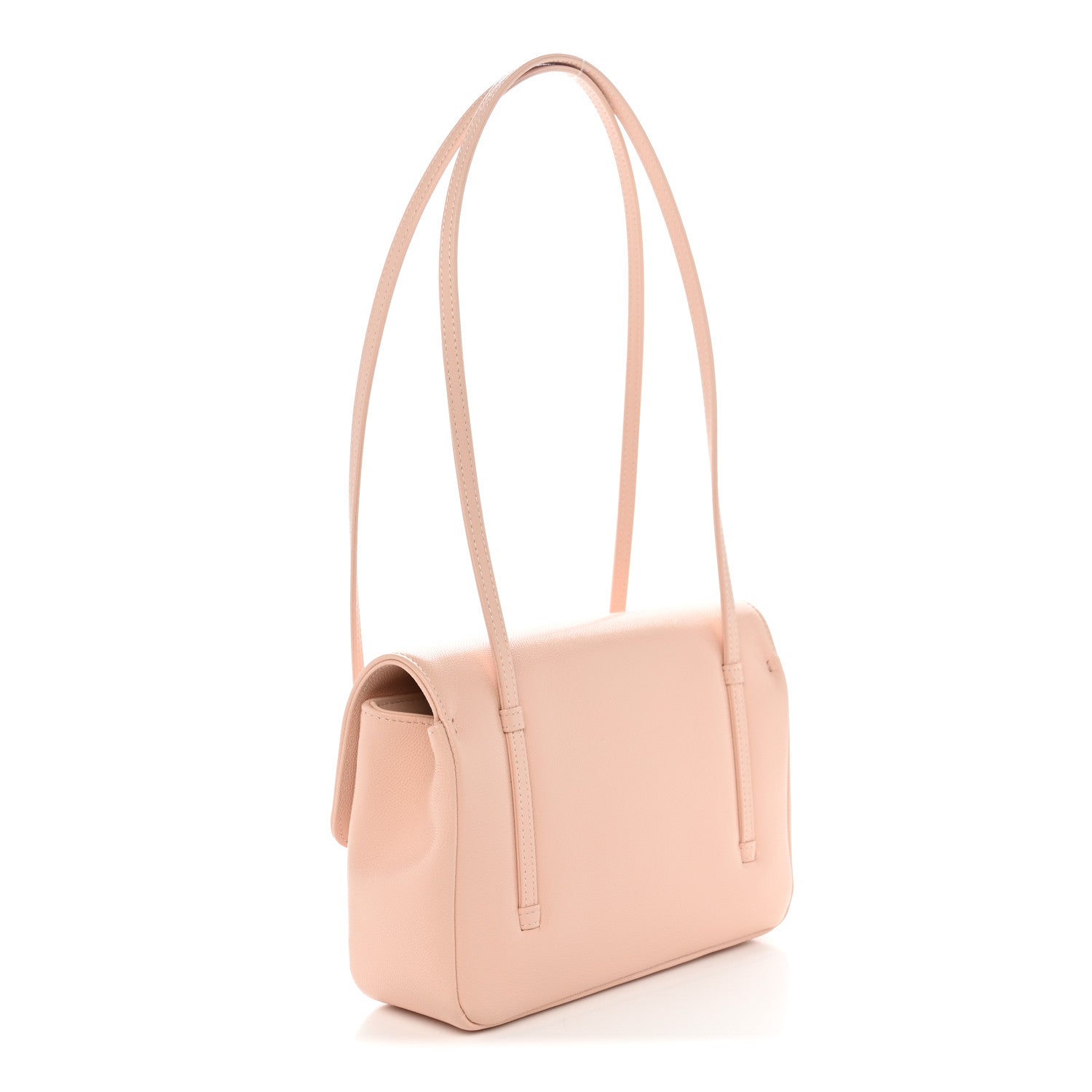 Shiny Caviar Preppy Coco Small Flap Light Pink — view 3