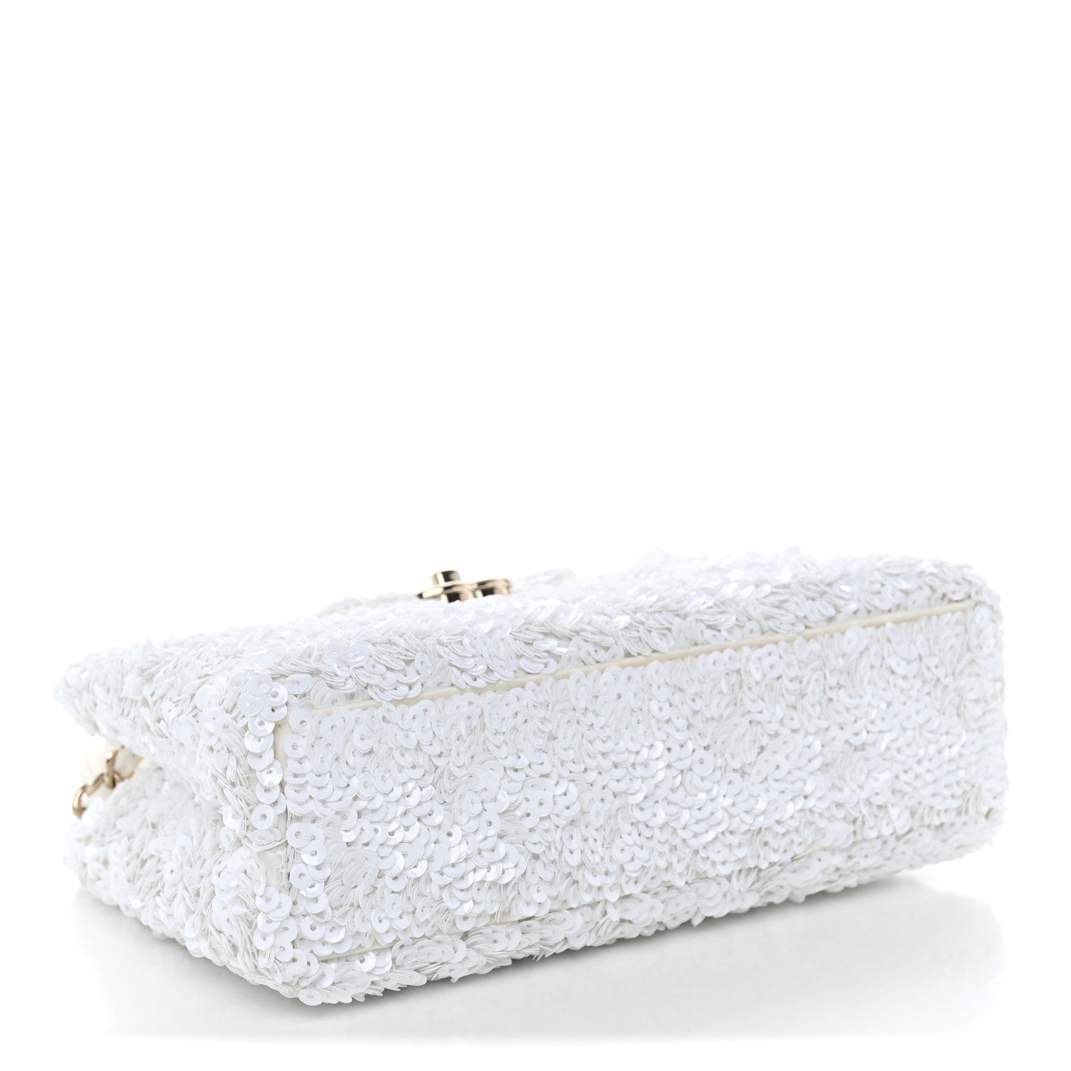Sequin Nano Kelly Shopper White — view 4