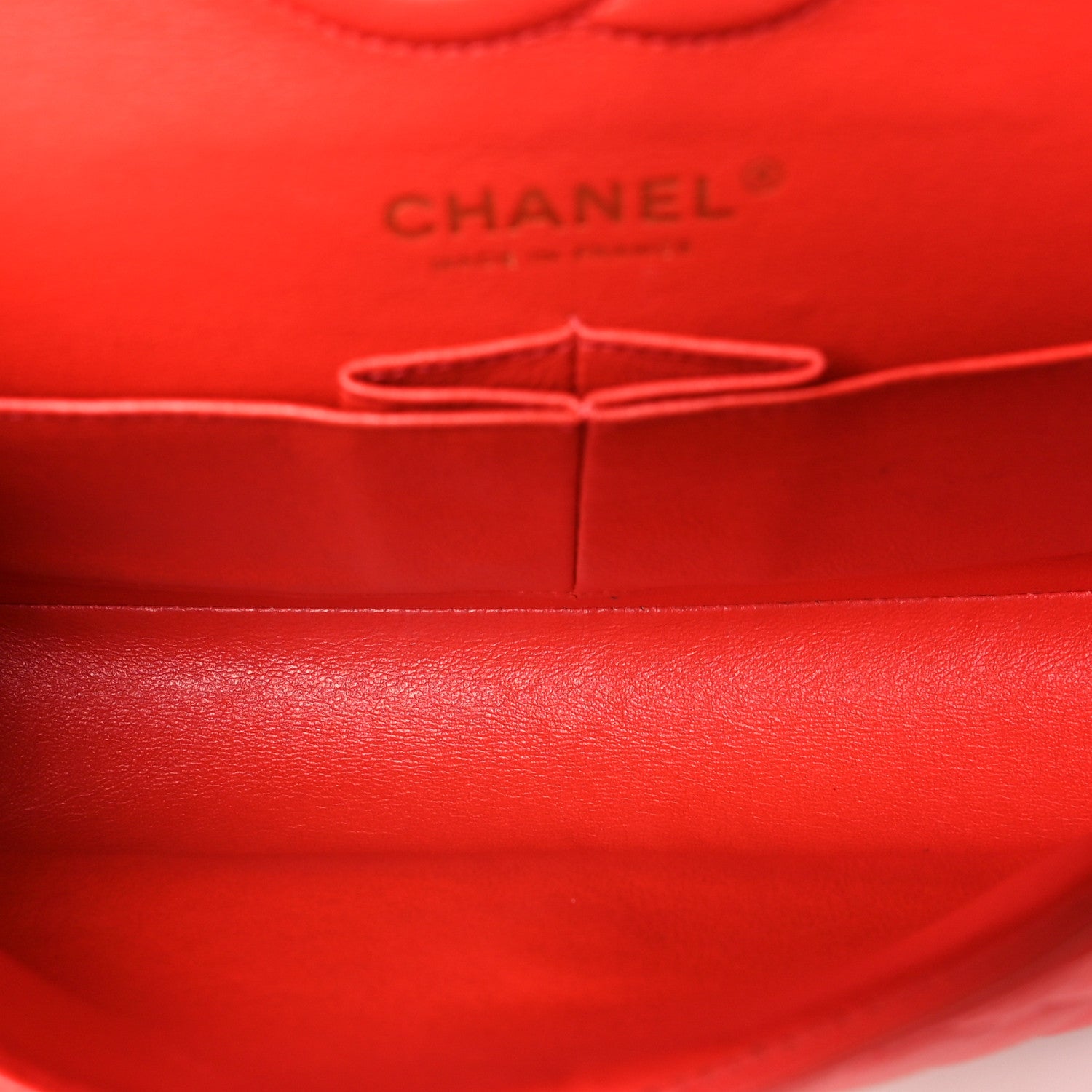 Lambskin Quilted Small Double Flap Red — view 5