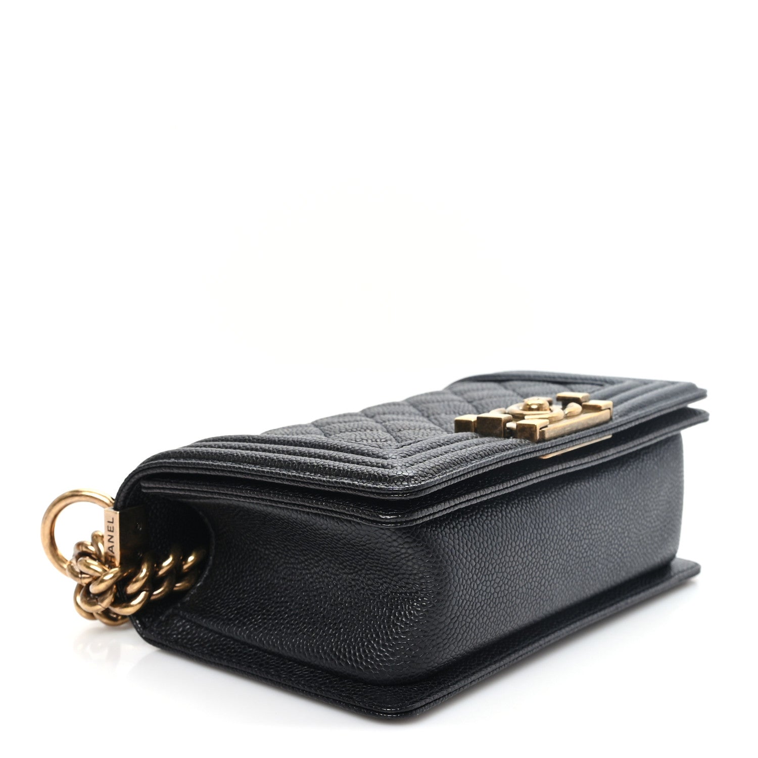 Caviar Quilted Small Boy Flap Black — view 4