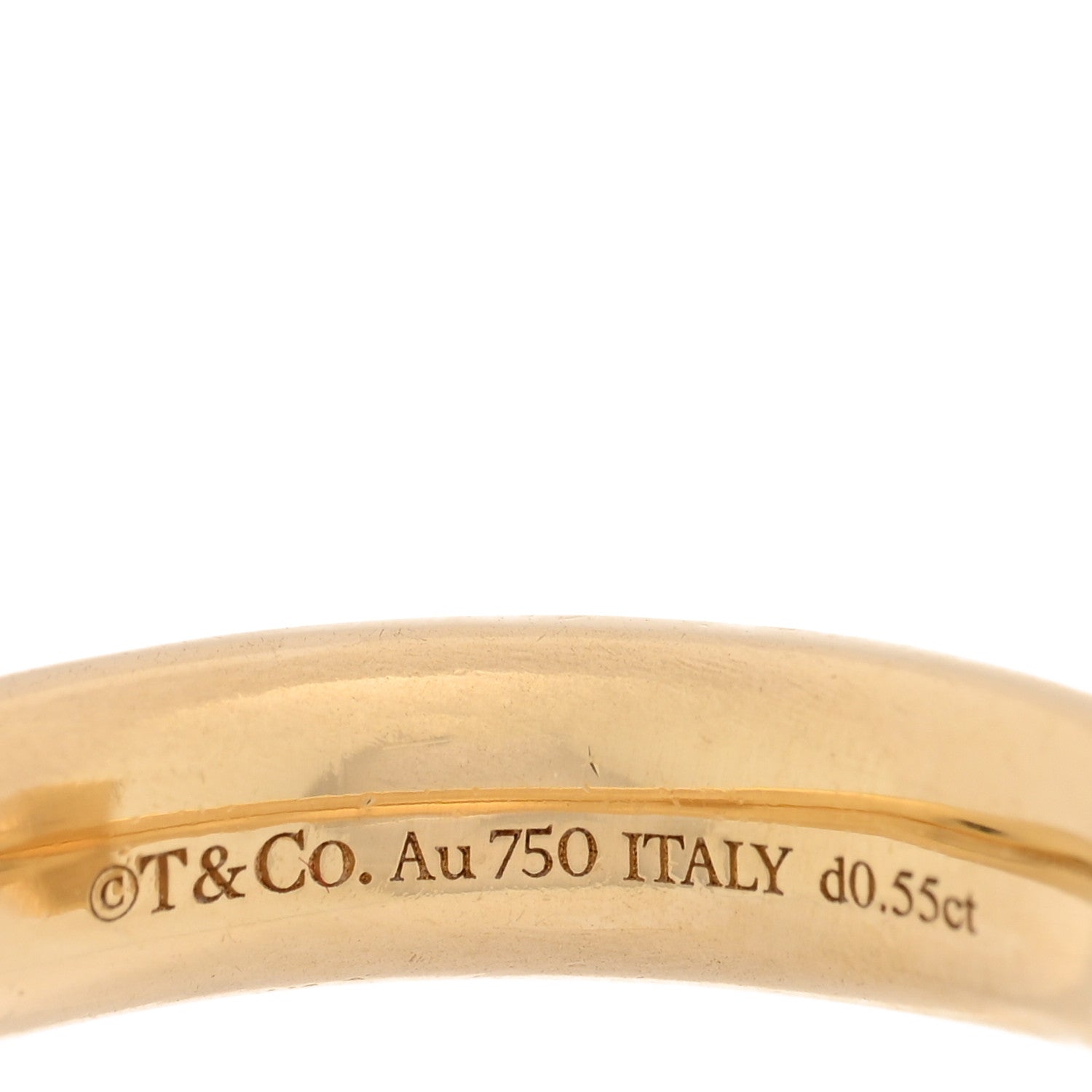 18K Yellow Gold Diamond T T1 Wide Ring 52 6 — view 4