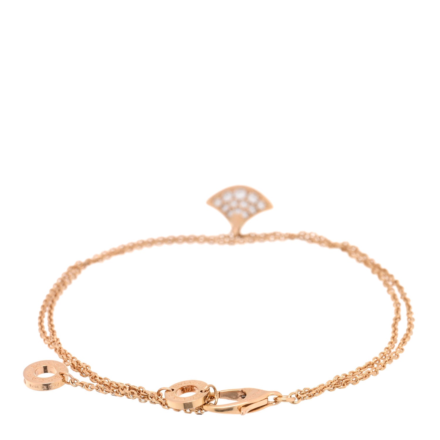 18K Rose Gold Diamond Divas' Dream Bracelet ML — view 2