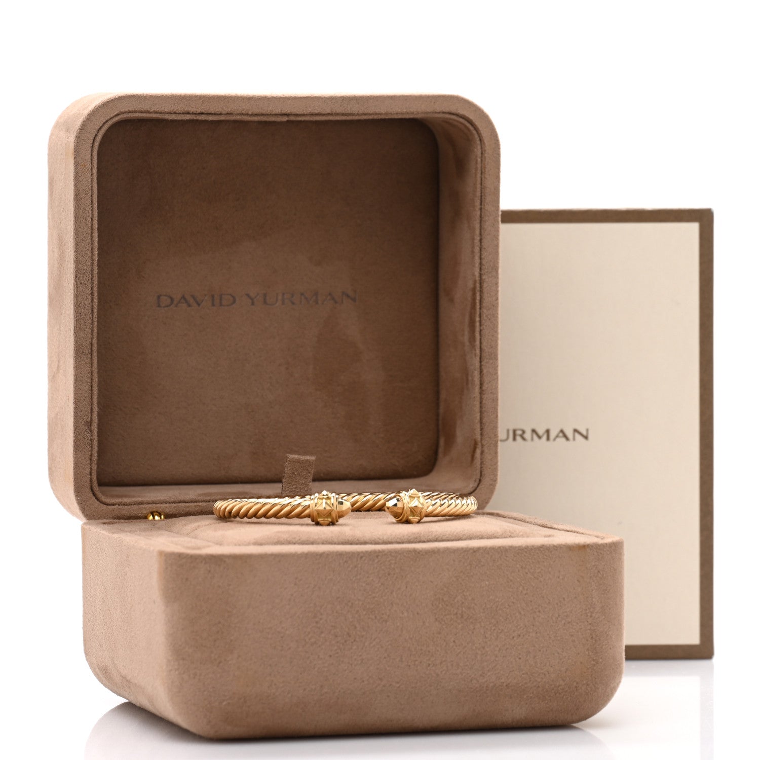 18K Yellow Gold 5mm Cable Renaissance Bracelet — view 4