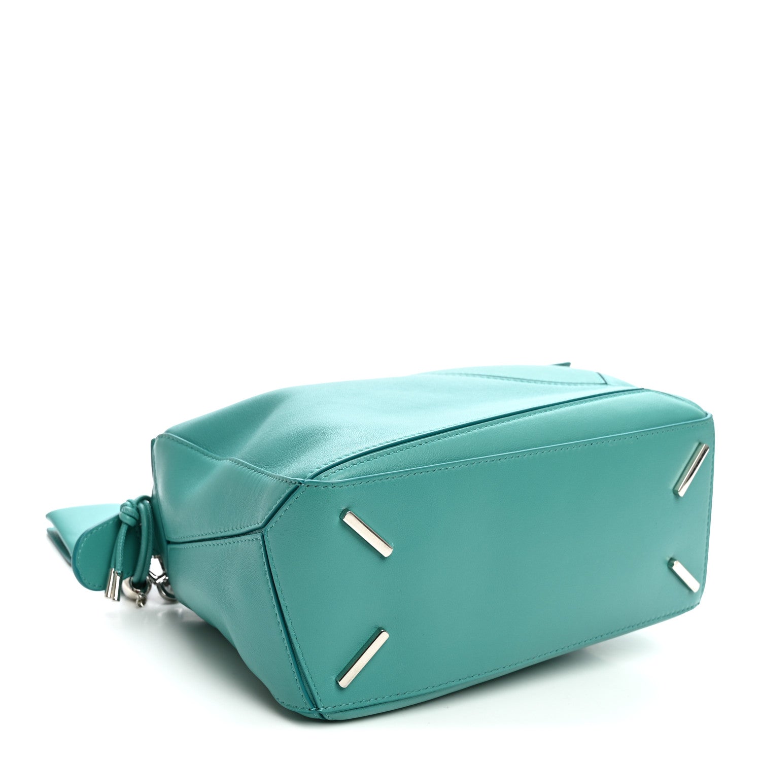 Nappa Lambskin Small Featherlight Puzzle Bag Aquamarine — view 4