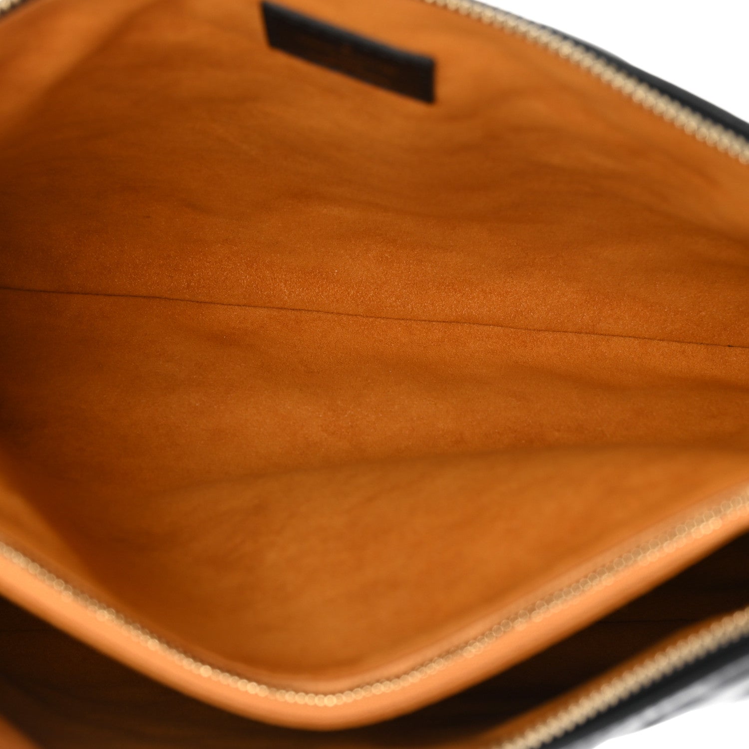 Lambskin Embossed Monogram Coussin MM Black — view 5