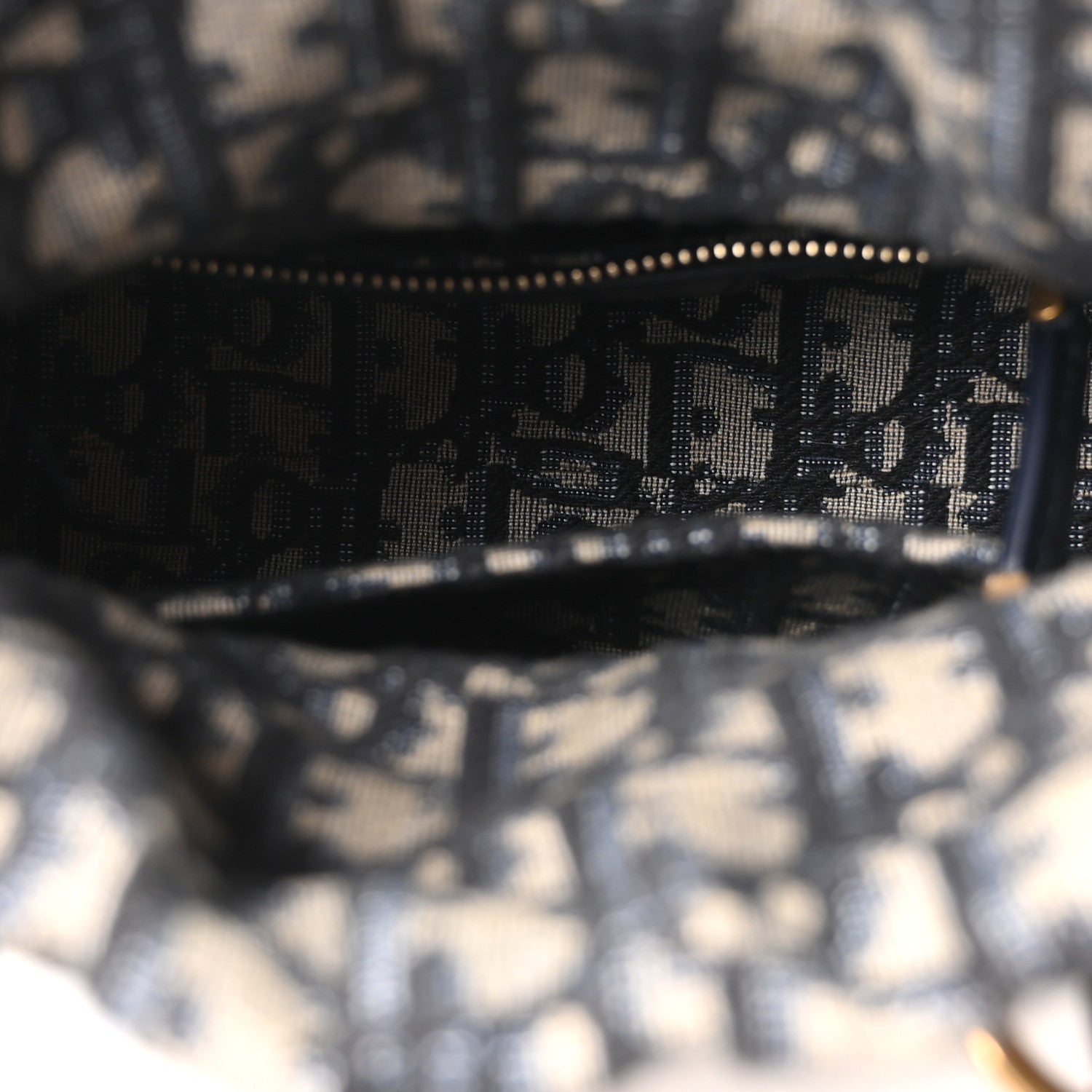 Wicker Oblique Mini Lady Dior Bag Blue — view 5