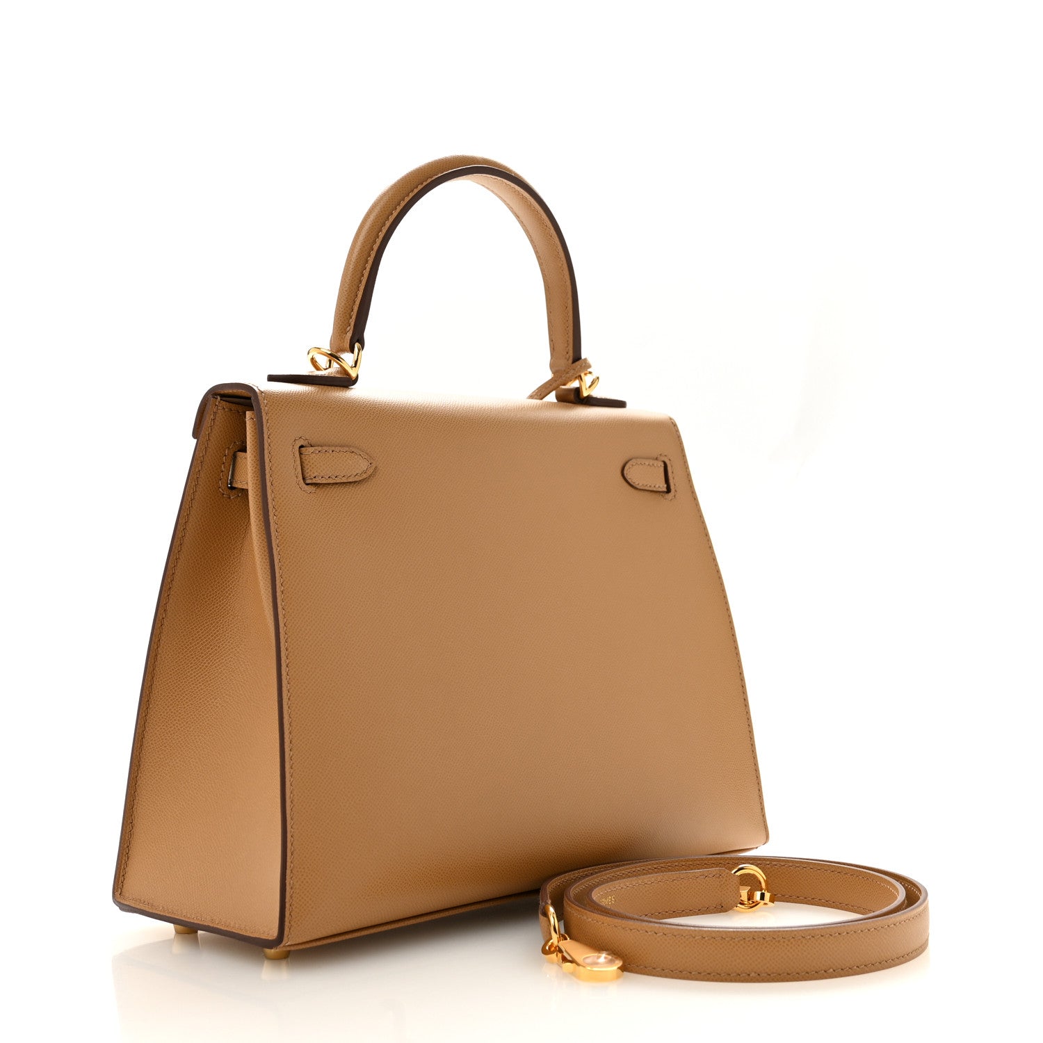 Madame Calfskin Verso Kelly Sellier 25 Biscuit White — view 3