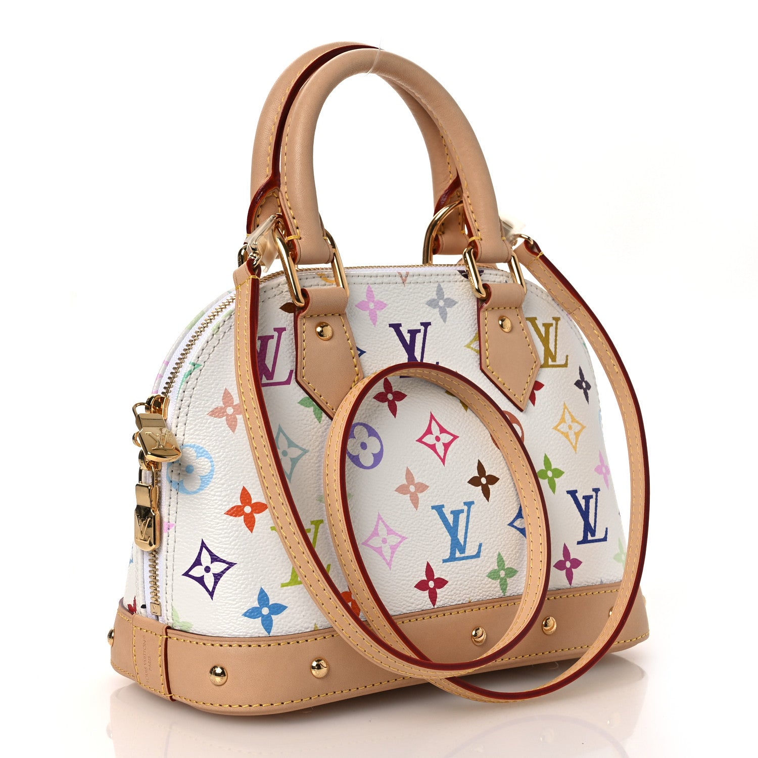 LV x TM Monogram Multicolor Alma BB White — view 3