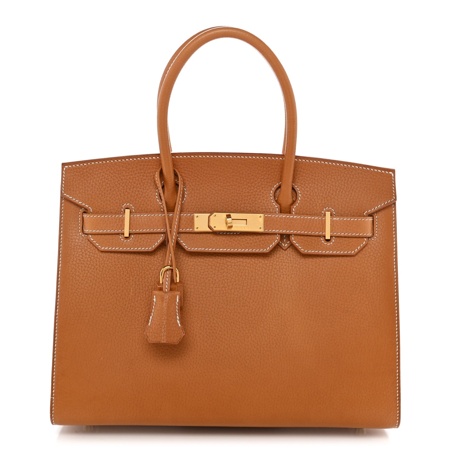 Vache Naturelle Grainee Birkin Sellier 30 Natural Sable