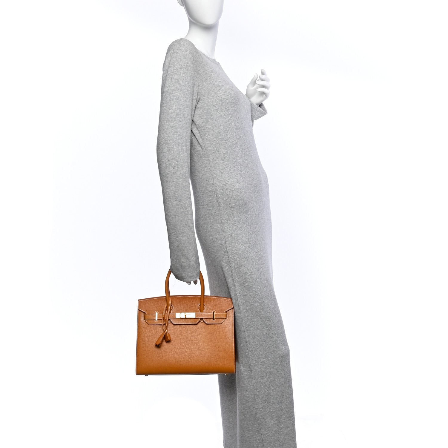 Vache Naturelle Grainee Birkin Sellier 30 Natural Sable — view 2
