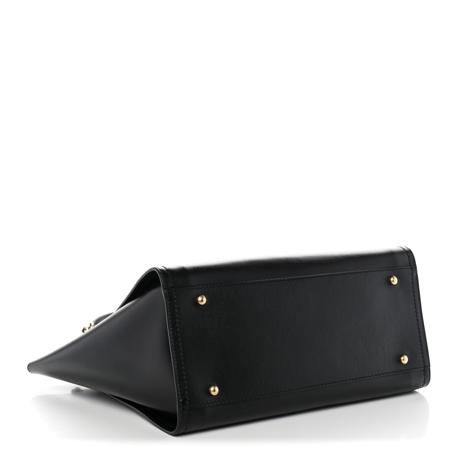 Caviar Small Studded Deauville Tote Black — view 4
