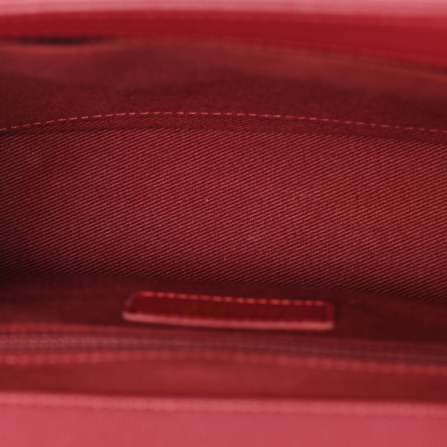 Caviar Quilted Small Business Affinity Flap Burgundy — view 5