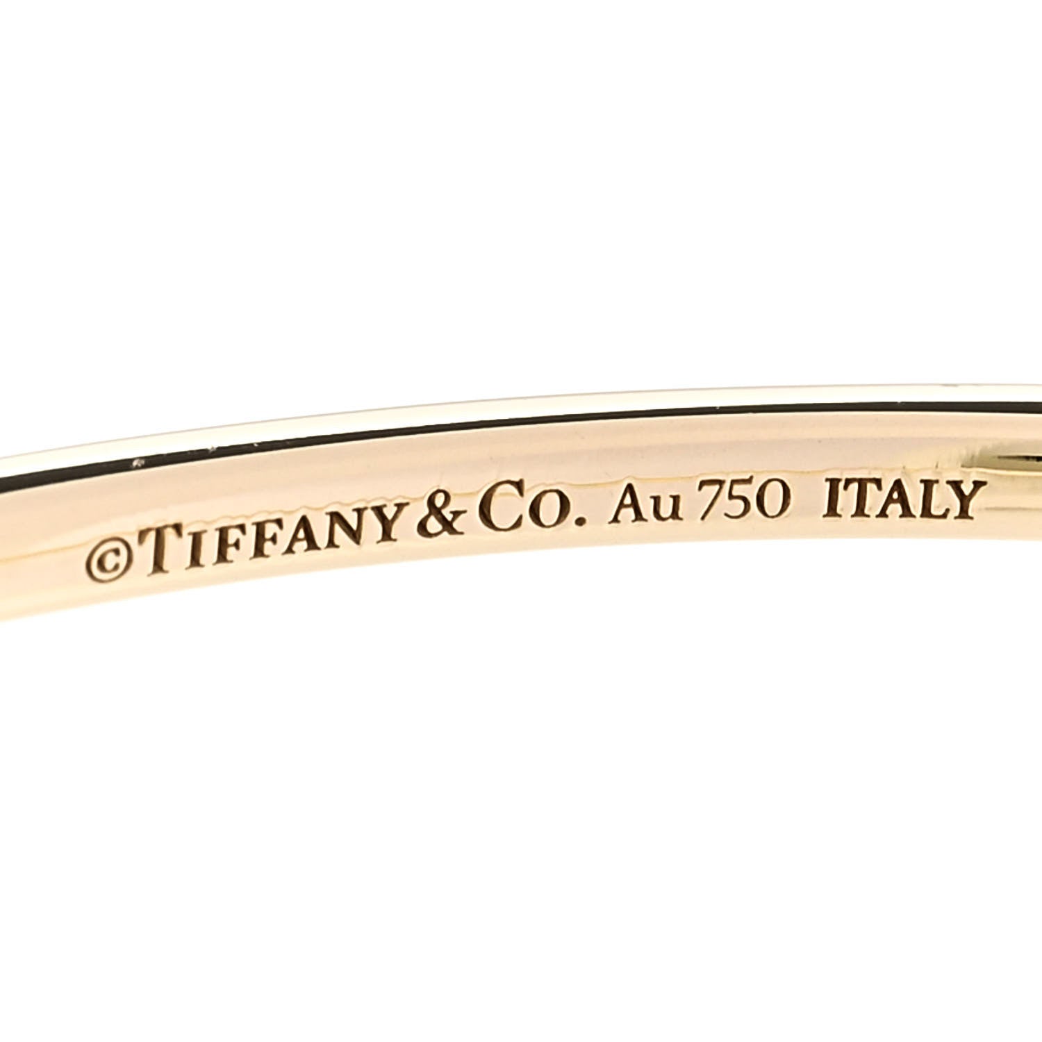 18K Yellow Gold Diamond Metro Hinged Bangle Bracelet — view 3