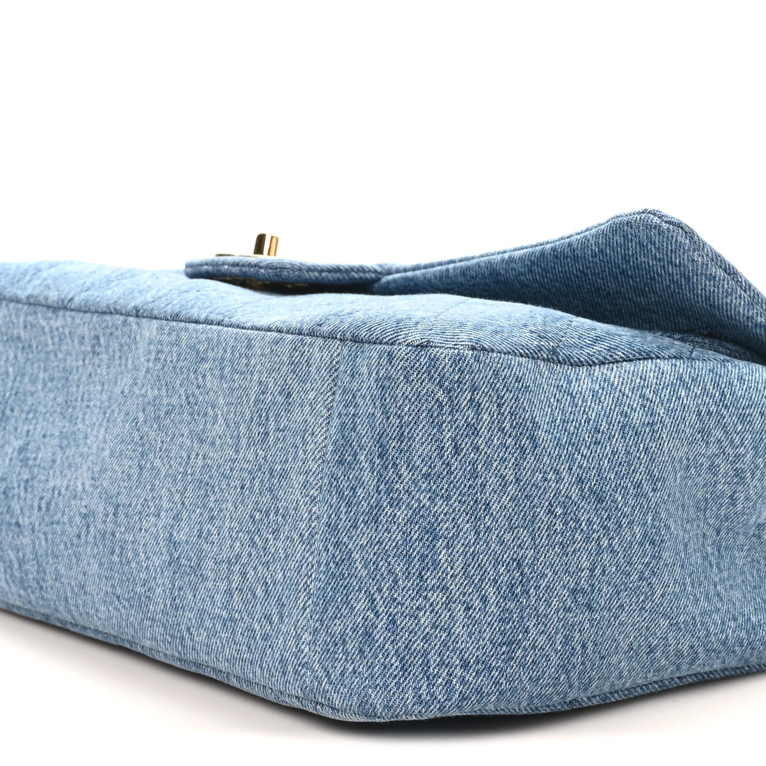 Denim Small Souplissimo Maxi Flap  Blue — view 5