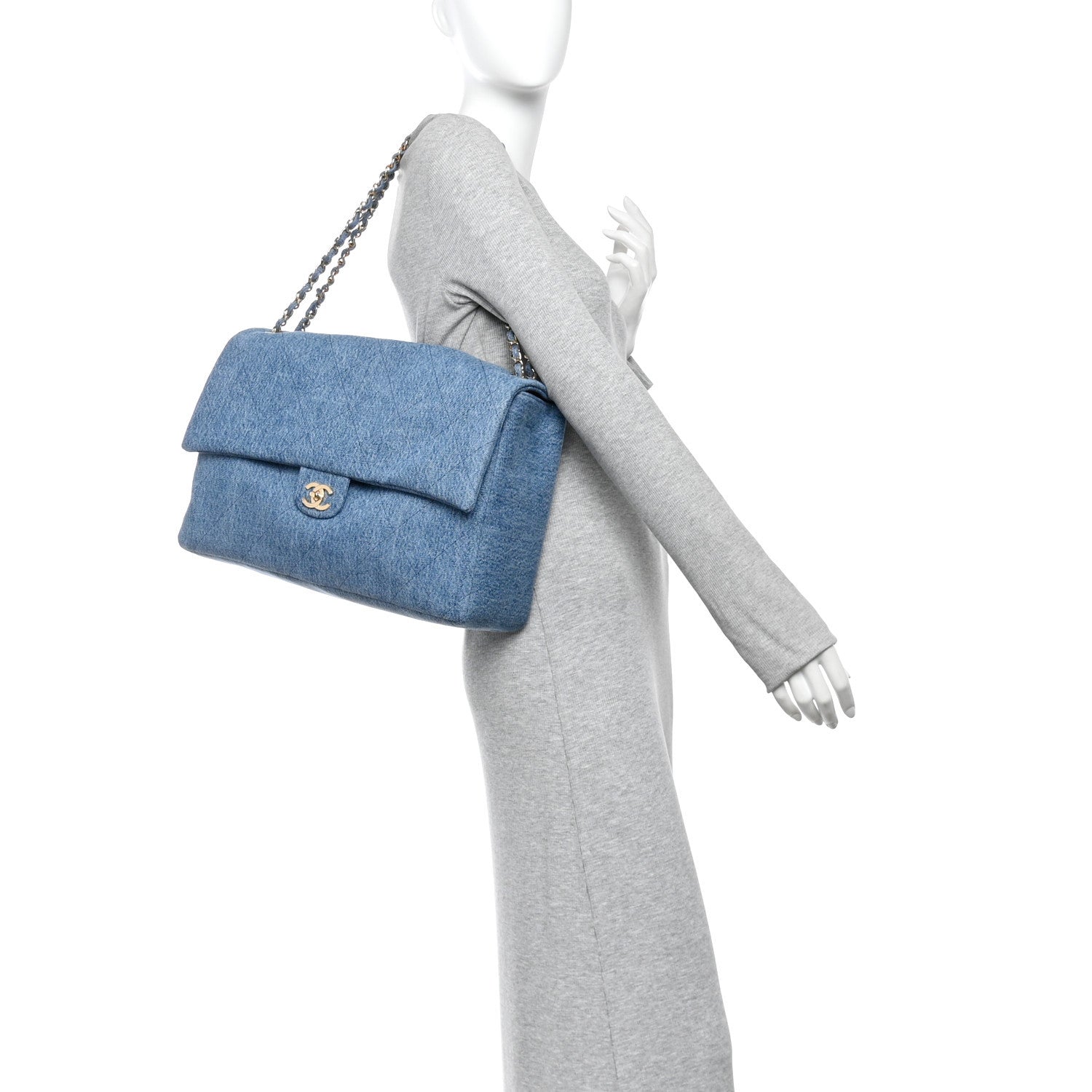 Denim Souplissimo Maxi Flap Blue — view 2