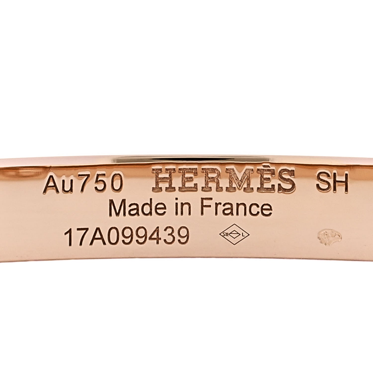 18K Rose Gold PM Collier De Chien Bracelet SH — view 3