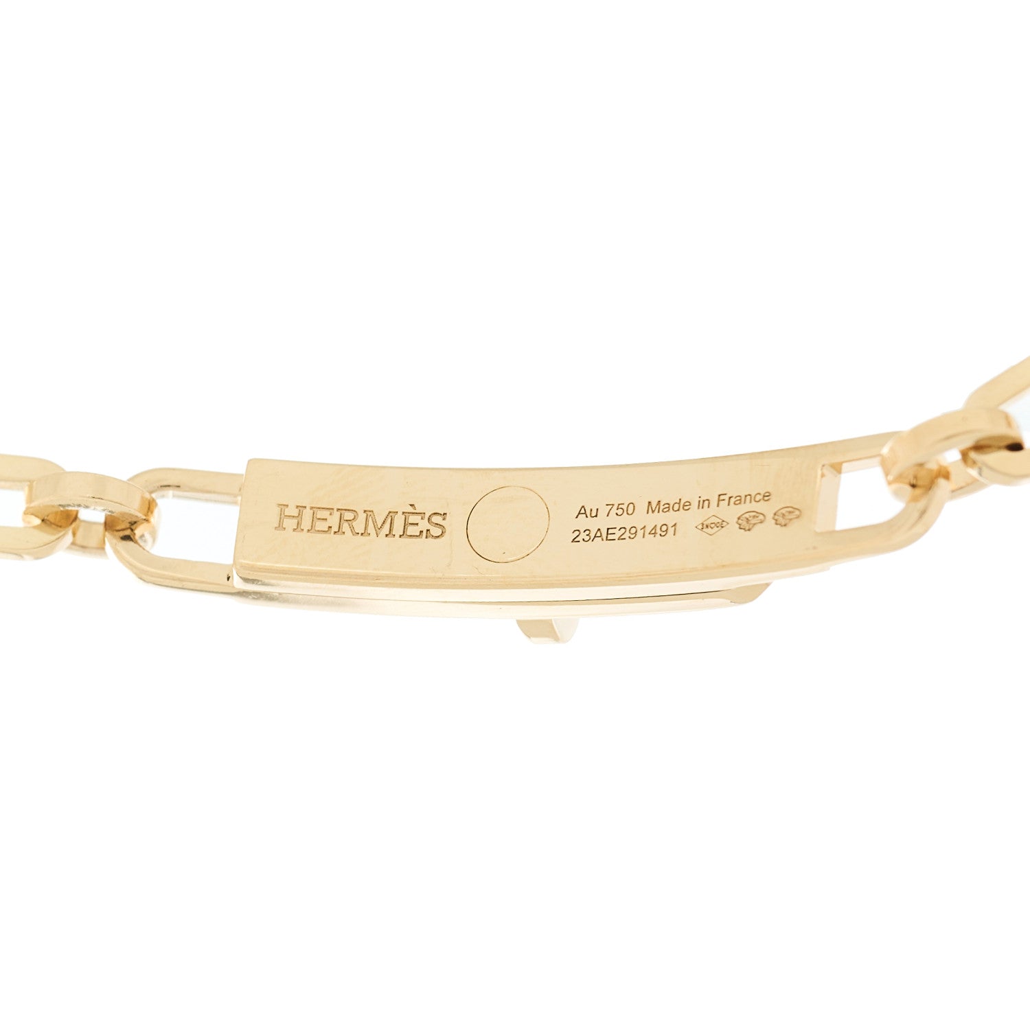 18K Yellow Gold Diamond Pave Kelly Chaine Choker Necklace — view 5