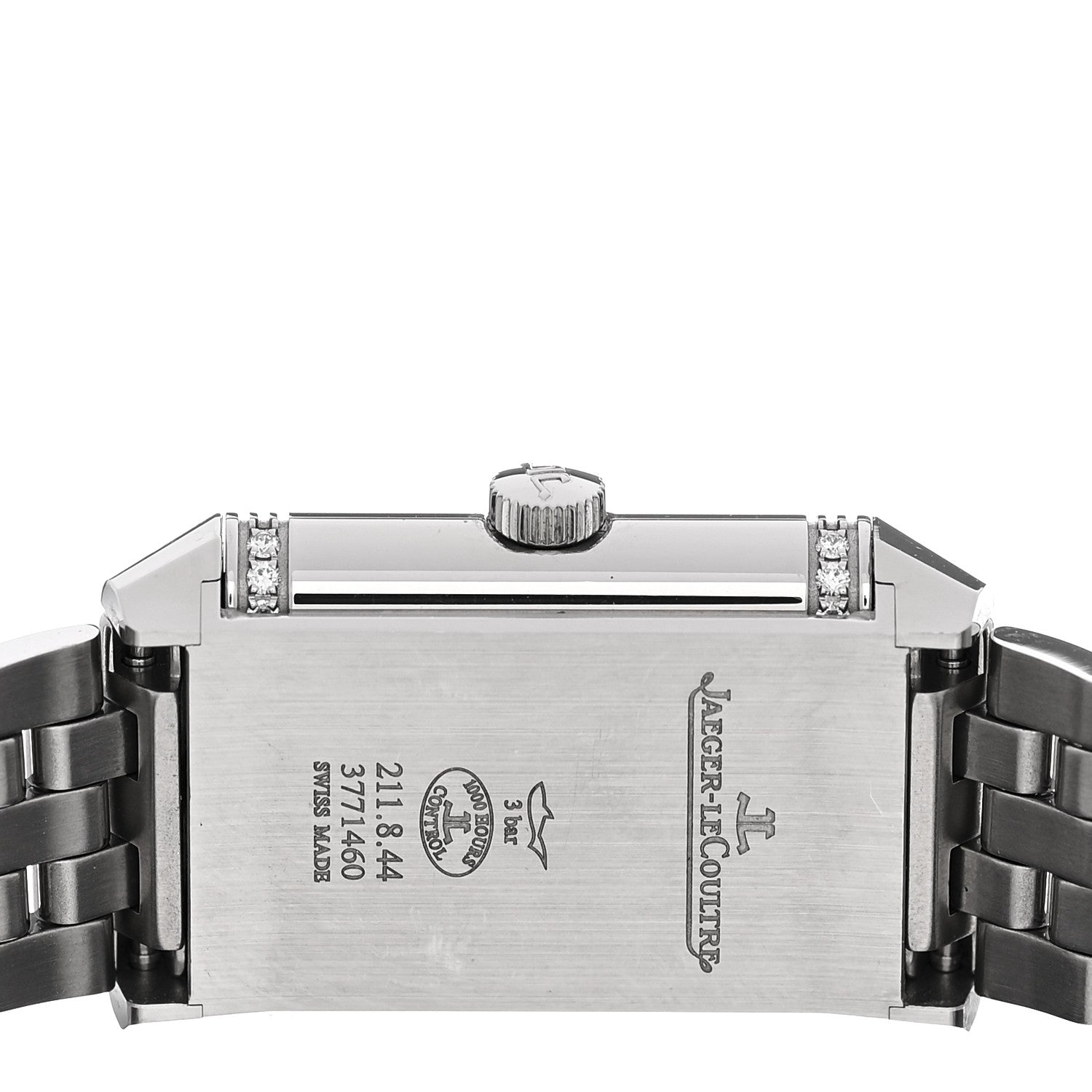 Stainless Steel Diamond 21mm Reverso Classic Duetto Automatic Watch Silver Q2668130 — view 4
