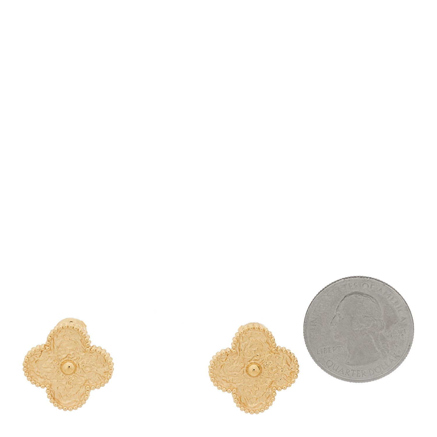 18K Yellow Gold Magic Alhambra Earrings — view 2