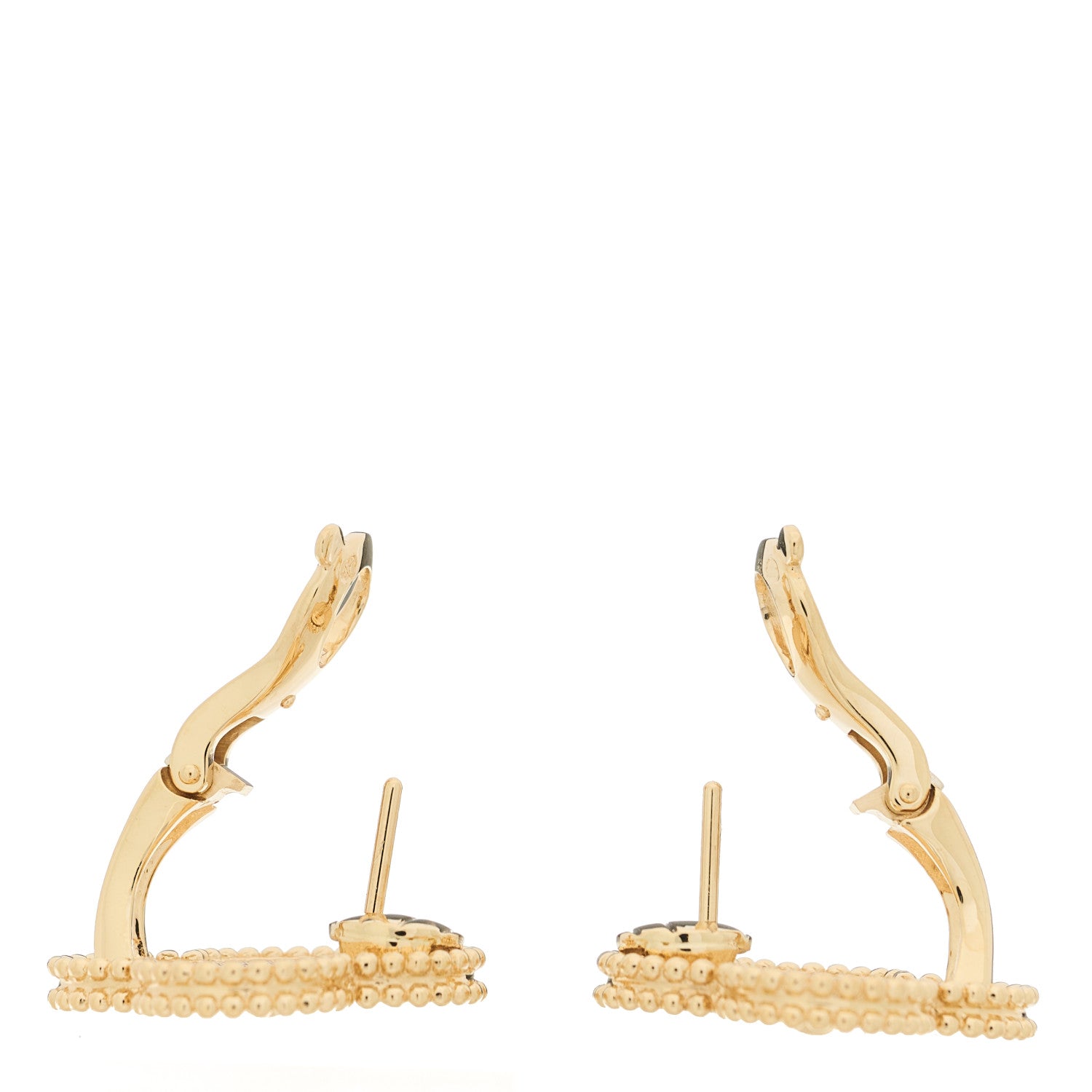 18K Yellow Gold Magic Alhambra Earrings — view 3