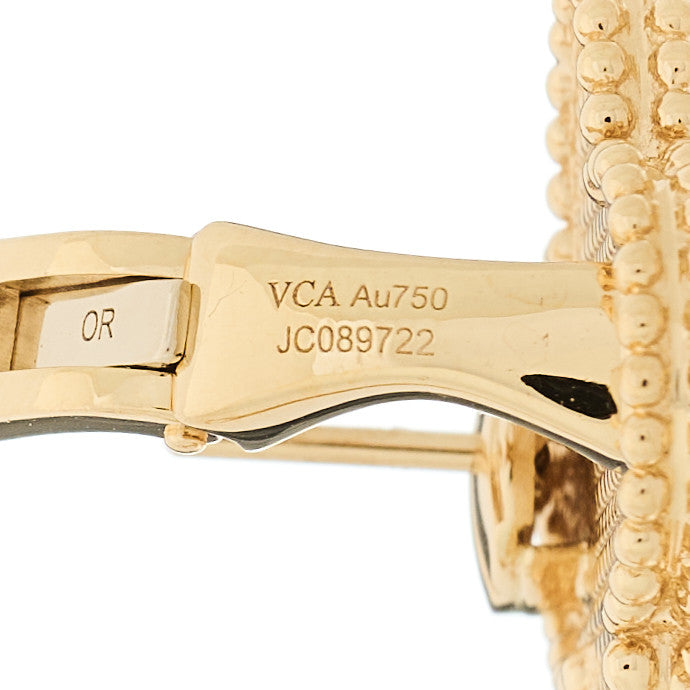 18K Yellow Gold Magic Alhambra Earrings — view 4