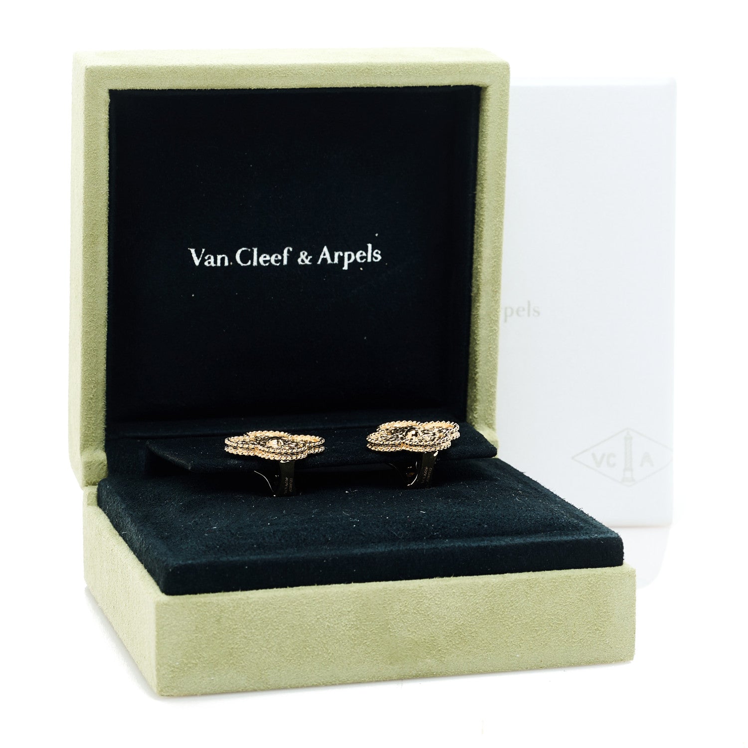 18K Yellow Gold Magic Alhambra Earrings — view 5